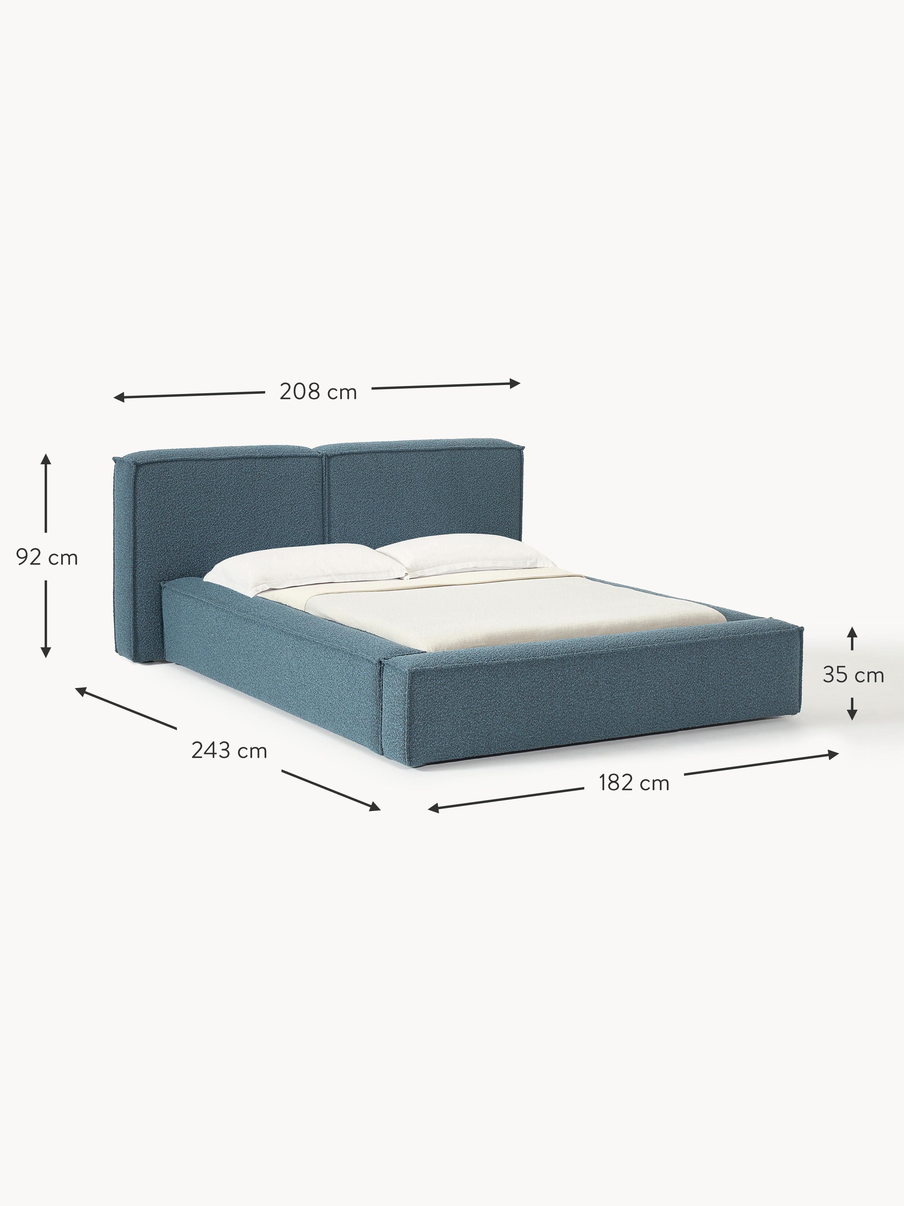 Lennon Upholstered Bouclé Bed