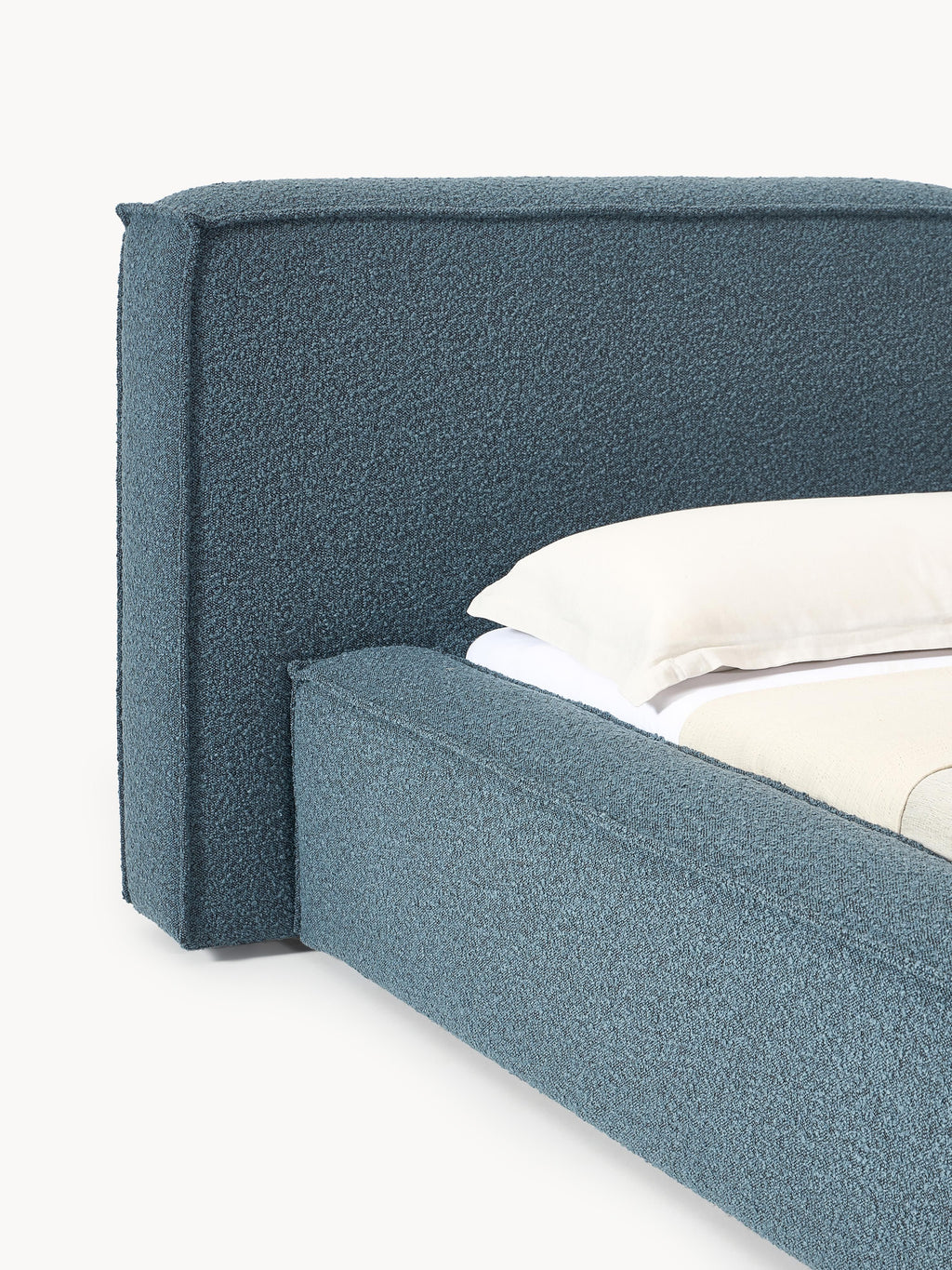 Lennon Upholstered Bouclé Bed