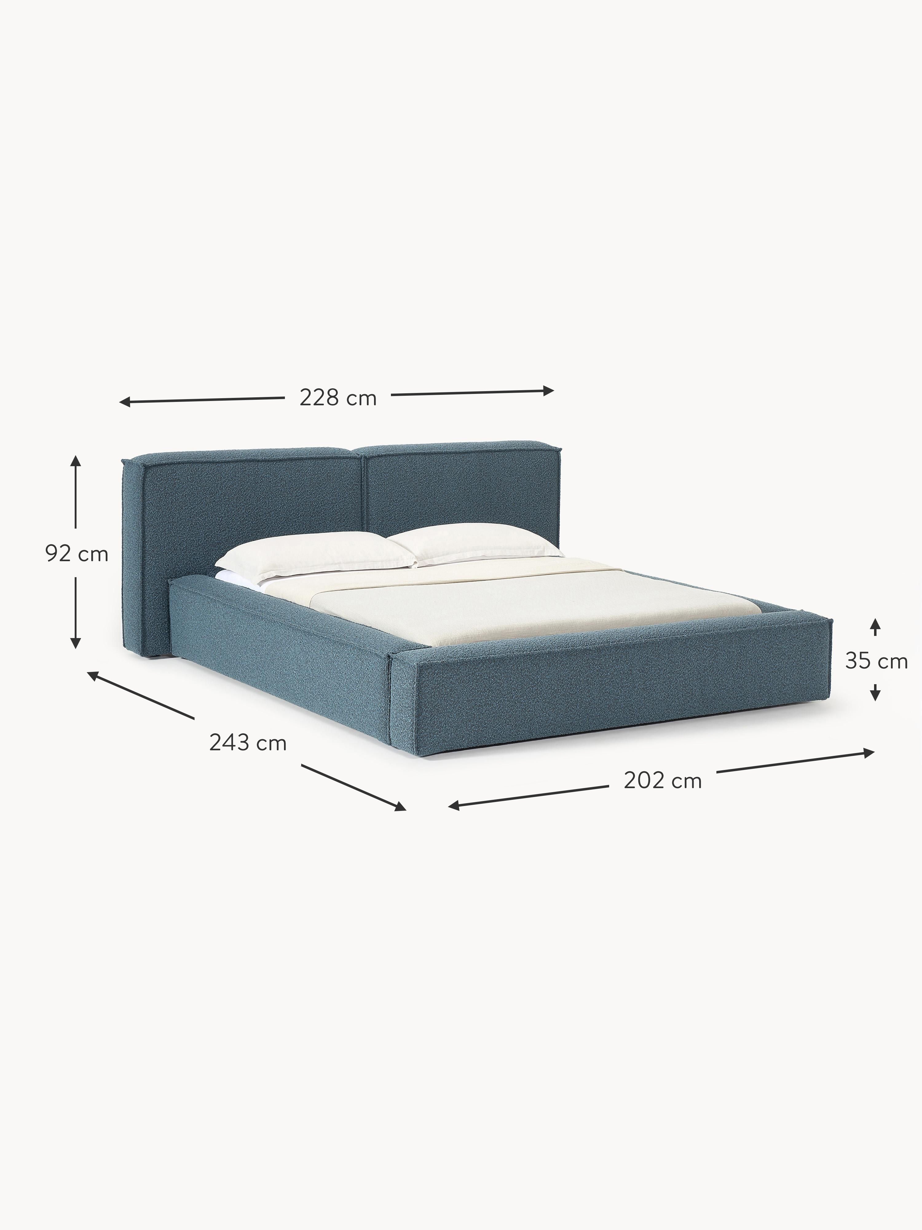 Lennon Upholstered Bouclé Bed