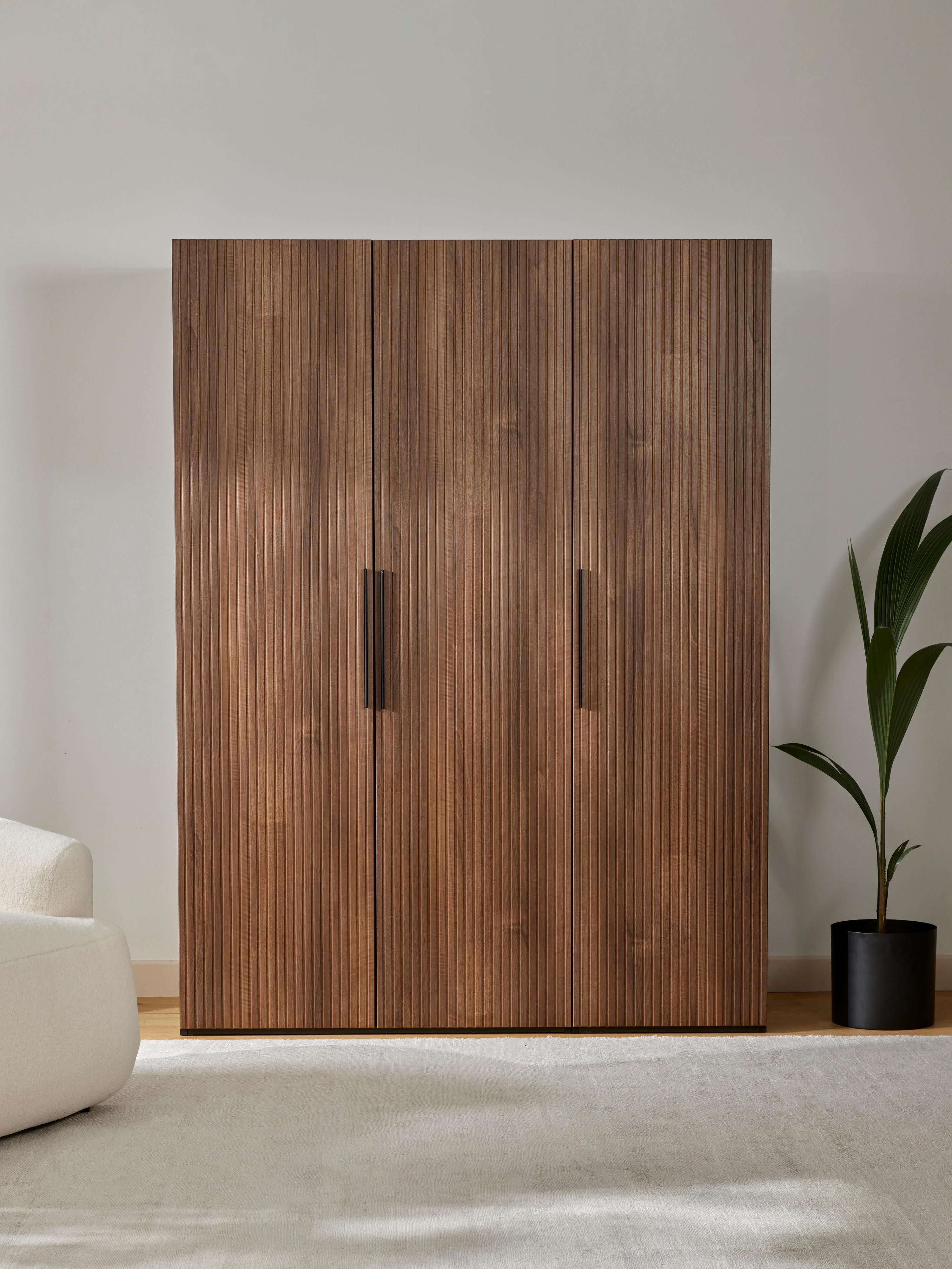 Simone Modular Hinged Door Wardrobe, 150 cm Wide, in various sizes