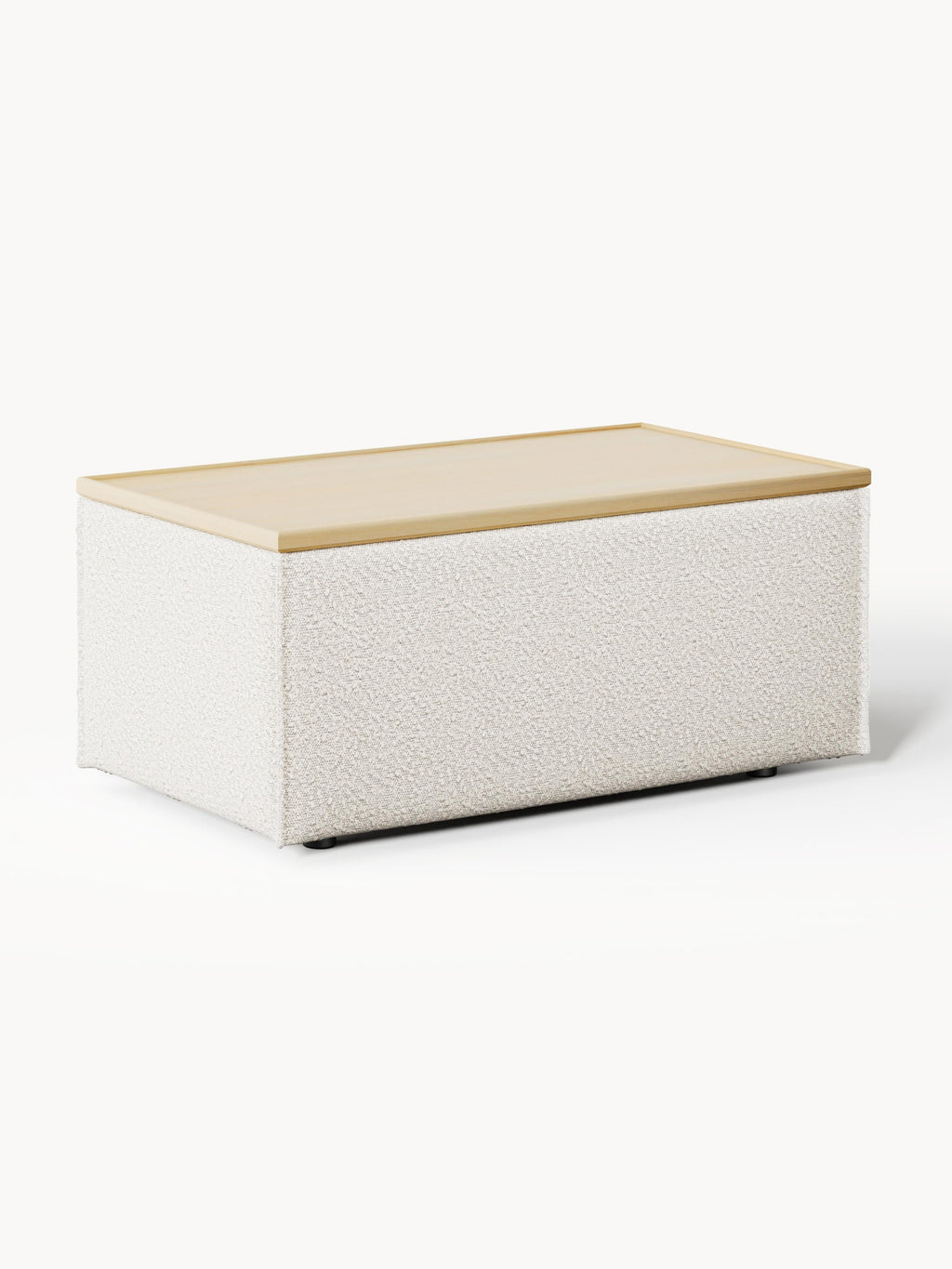 Gallery image 1 - Bouclé Ottoman Lennon with Storage