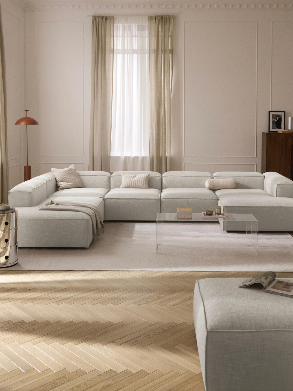 Lennon XL Linen Blend Modular Sofa