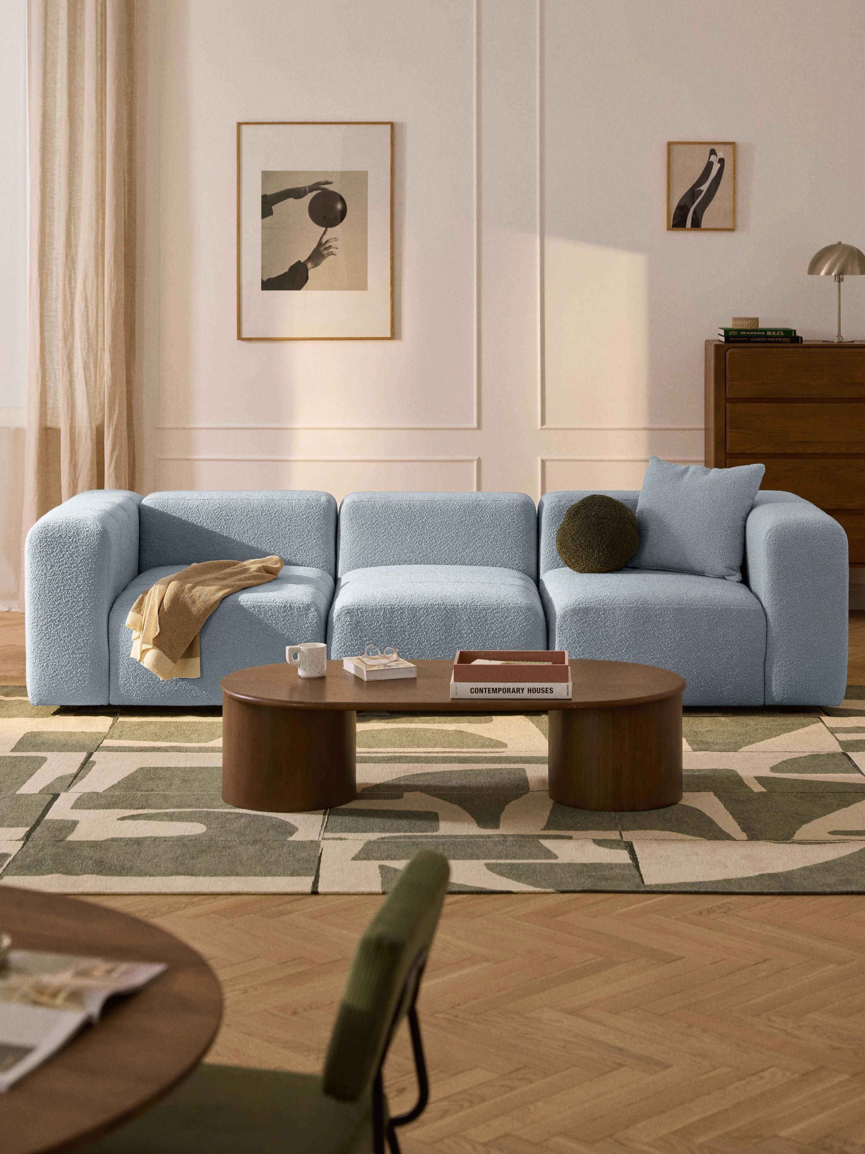 Lena Bouclé Modular Sofa (4-seater)