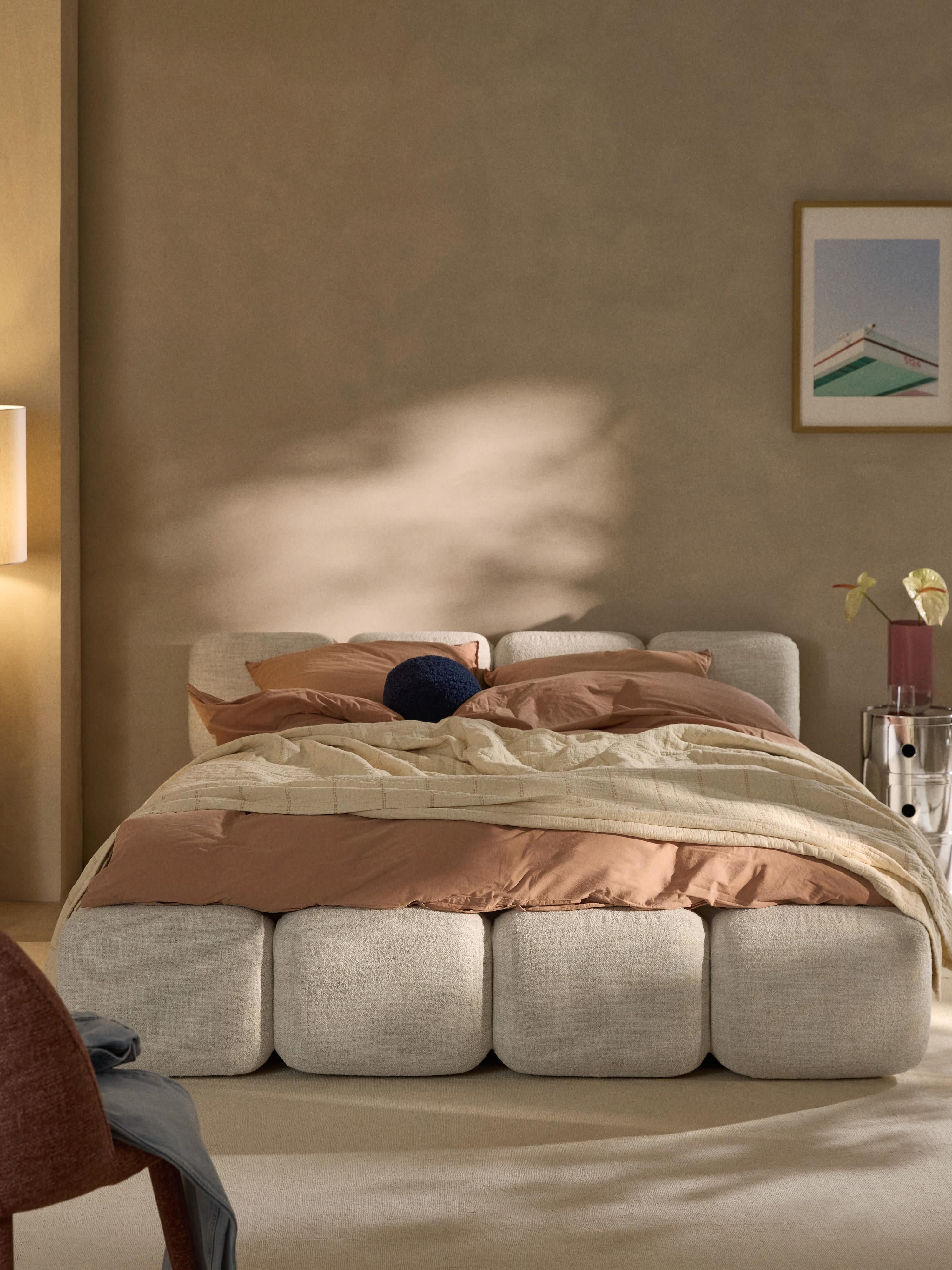 Tayla Upholstered Bouclé Bed