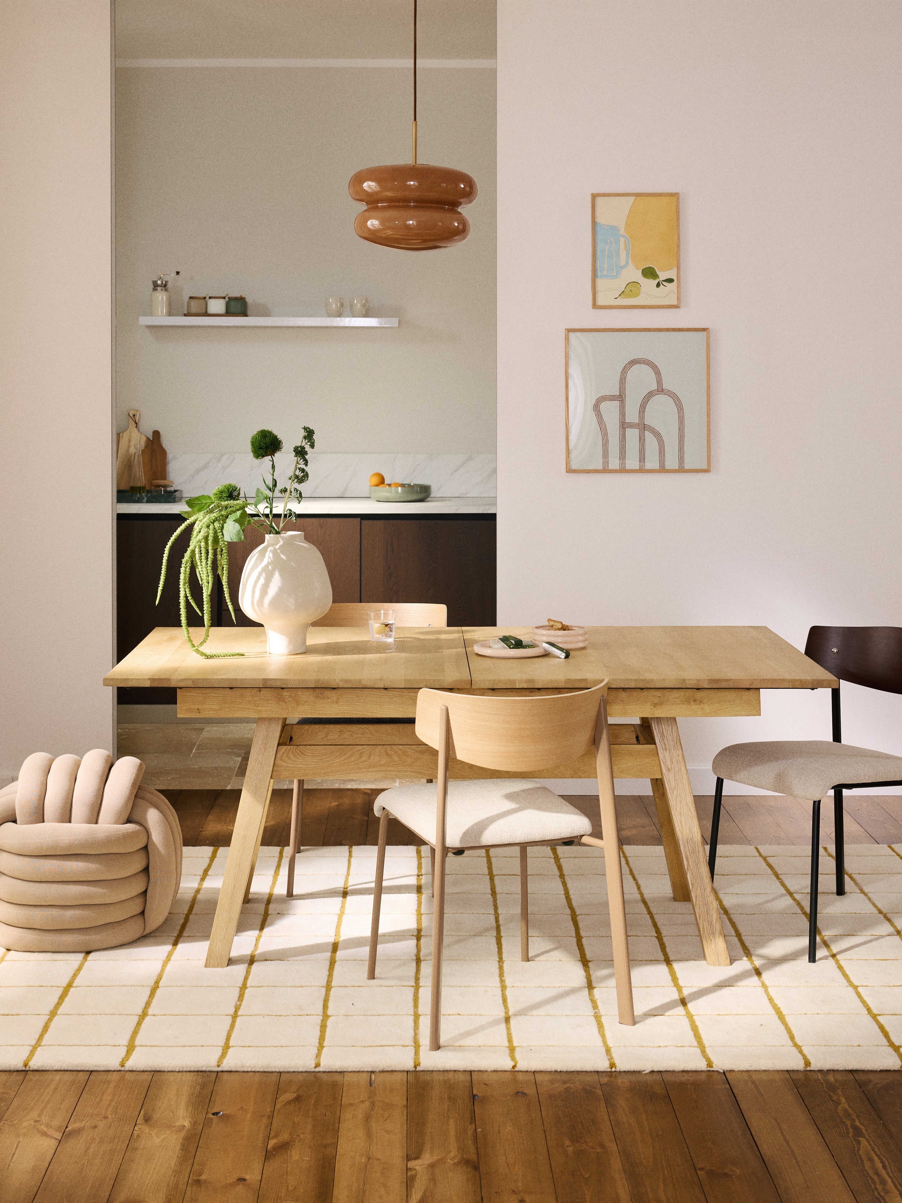 Ethan Extendable Dining Table, 180 - 220 x 100 cm