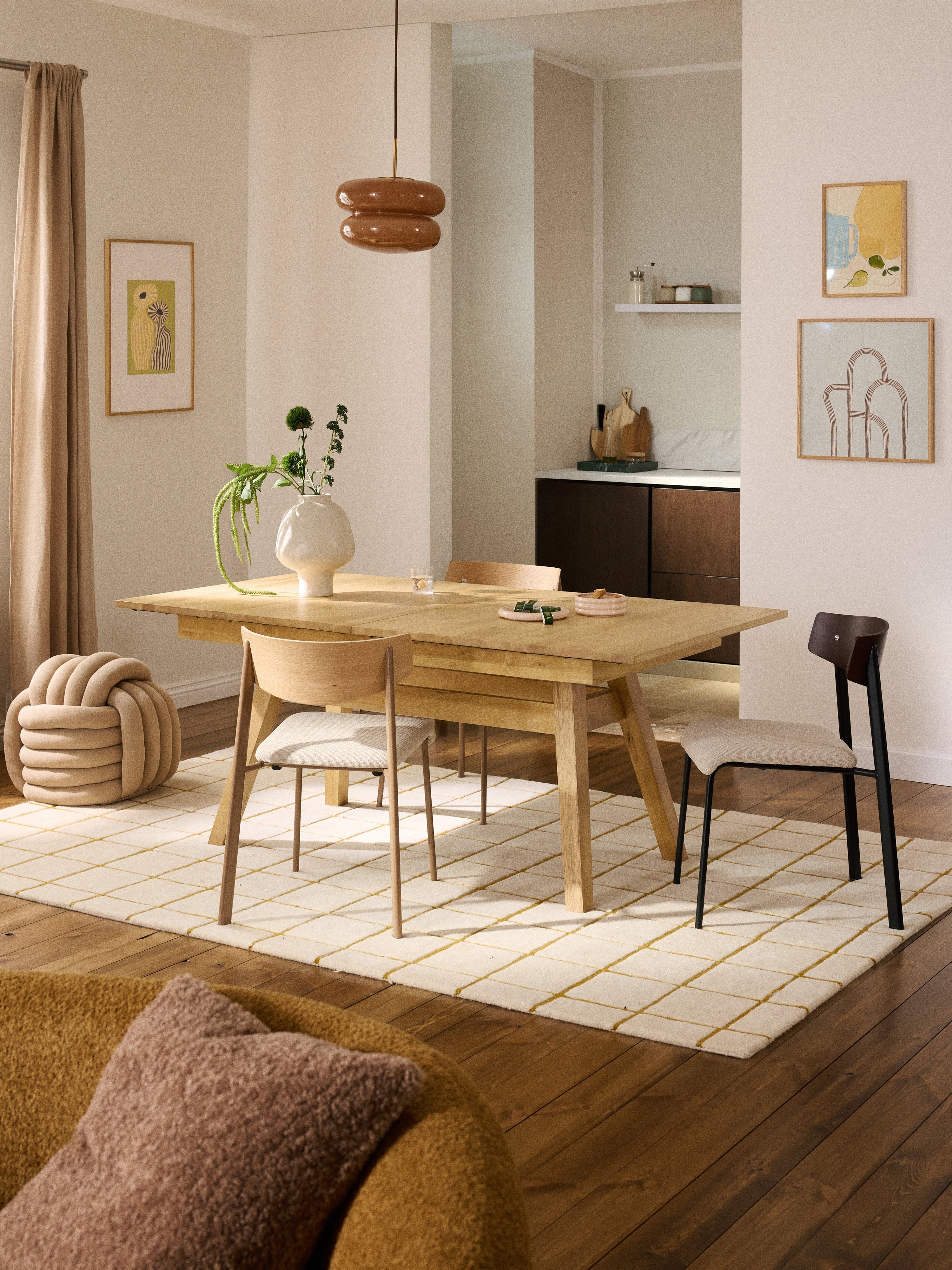 Ethan Extendable Dining Table, 180 - 220 x 100 cm