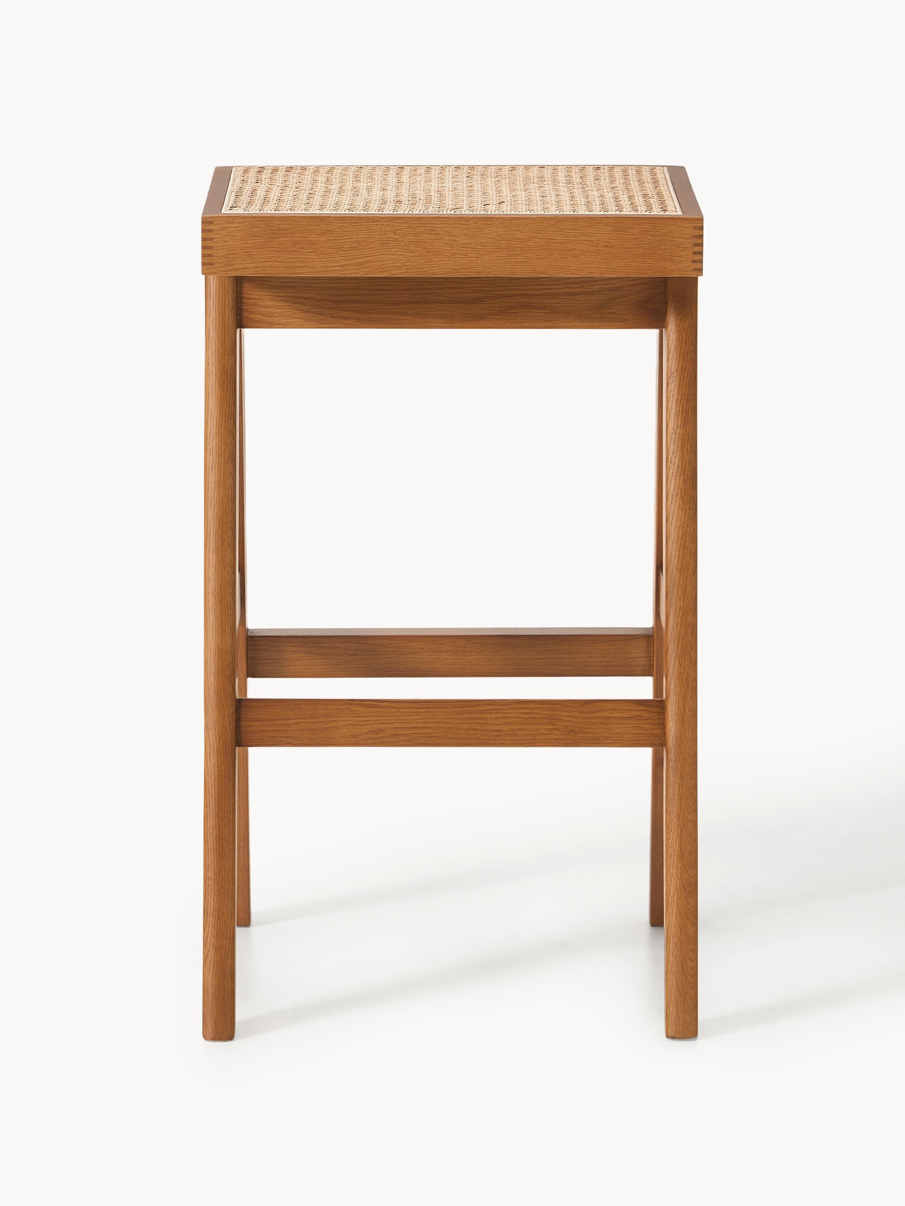 Sissi Bar Stool with Viennese Wickerwork