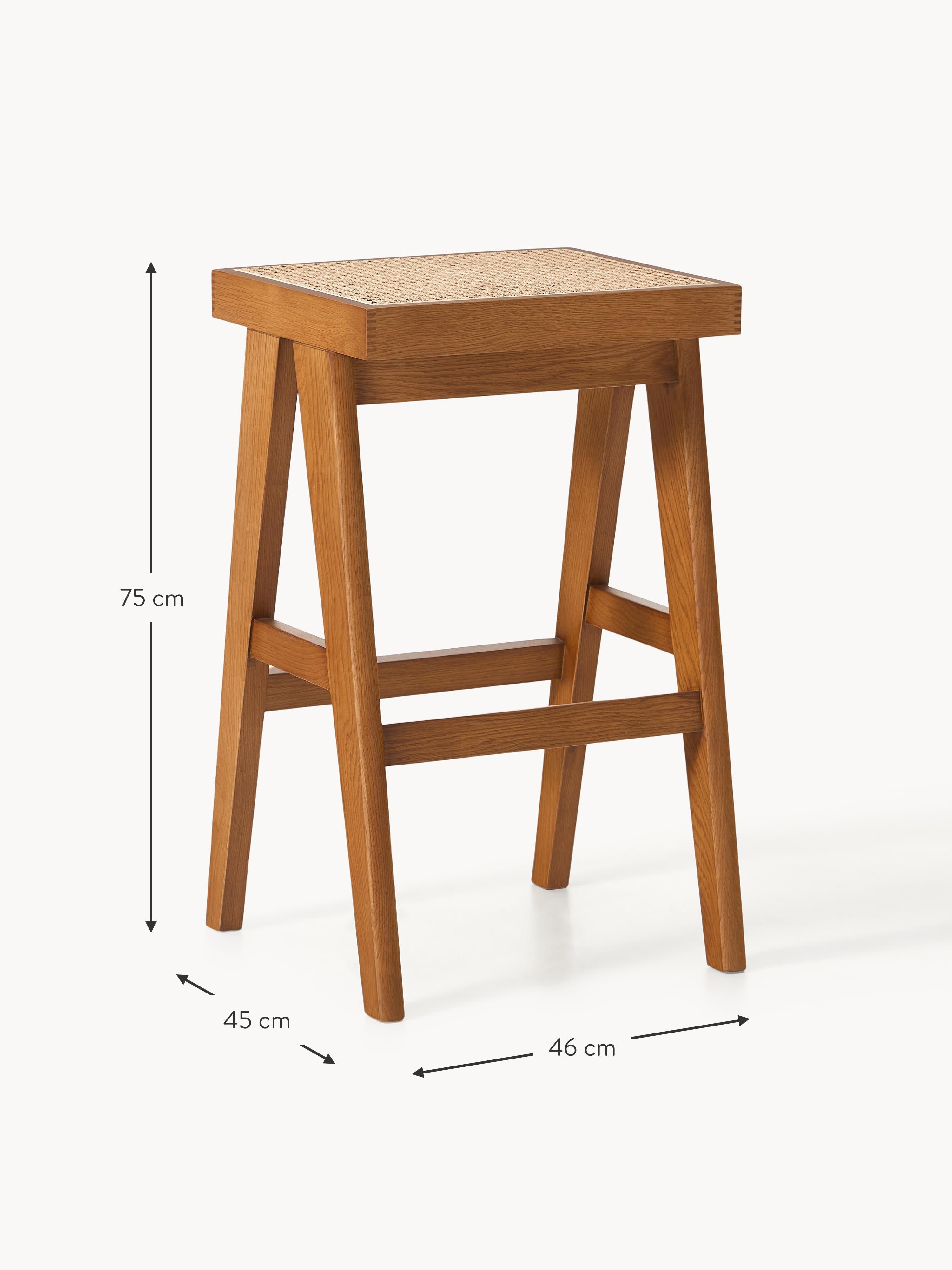 Sissi Bar Stool with Viennese Wickerwork