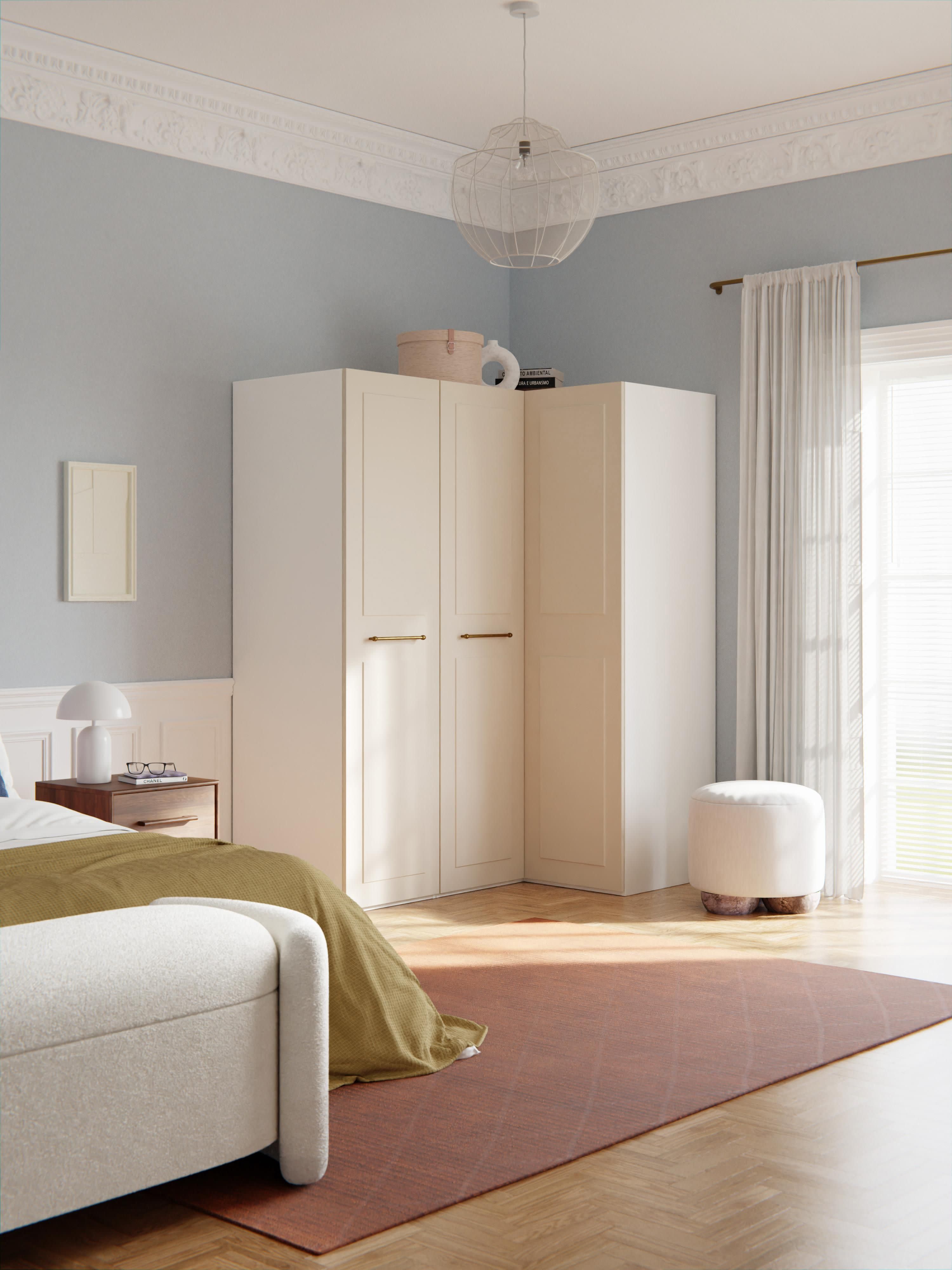 Charlotte Modular Corner Wardrobe, 165 cm Wide, in various sizes