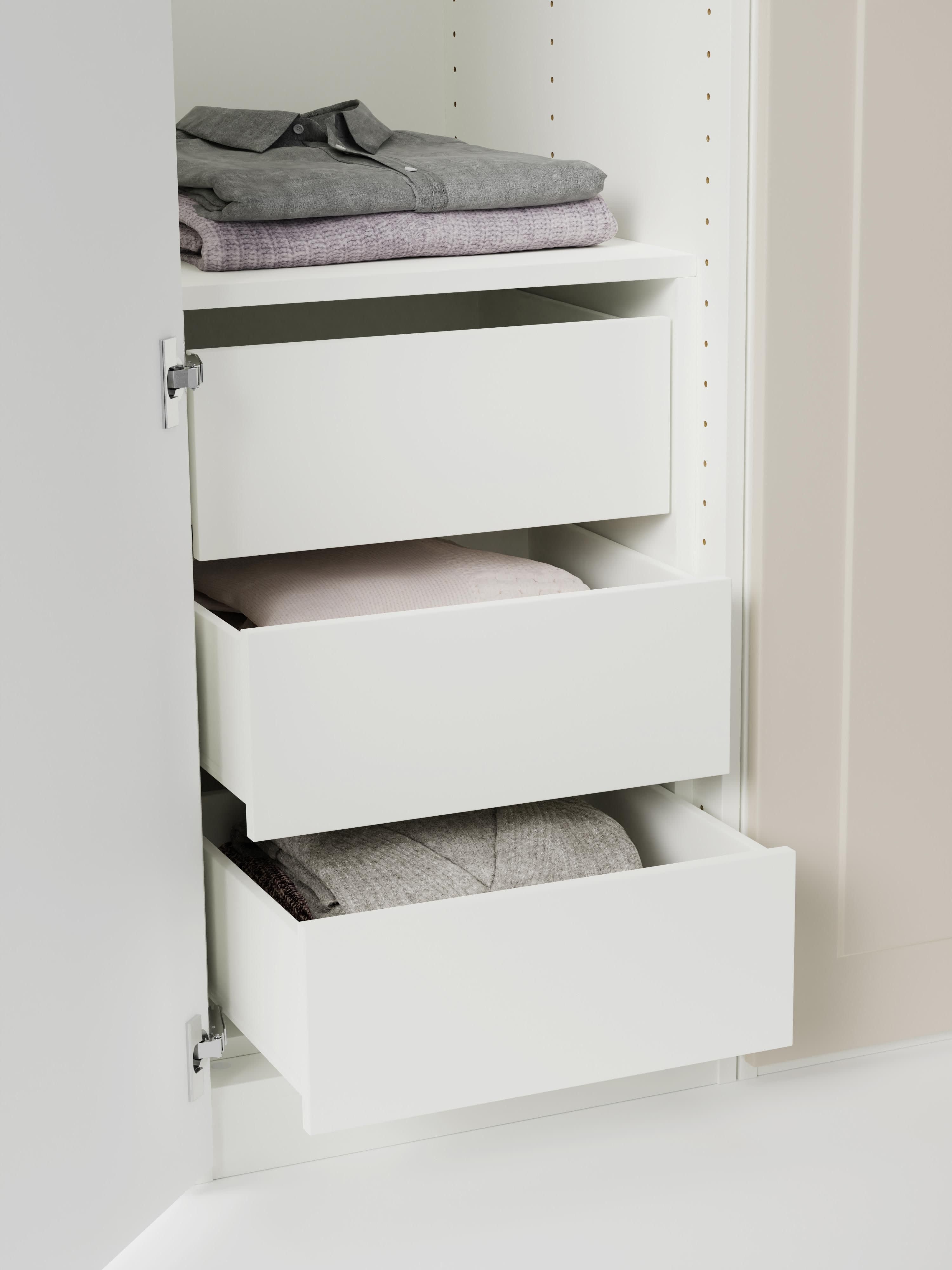 Charlotte Modular Corner Wardrobe, 165 cm Wide, in various sizes