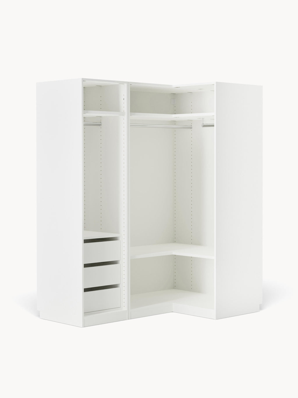 Charlotte Modular Corner Wardrobe, 165 cm Wide, in various sizes