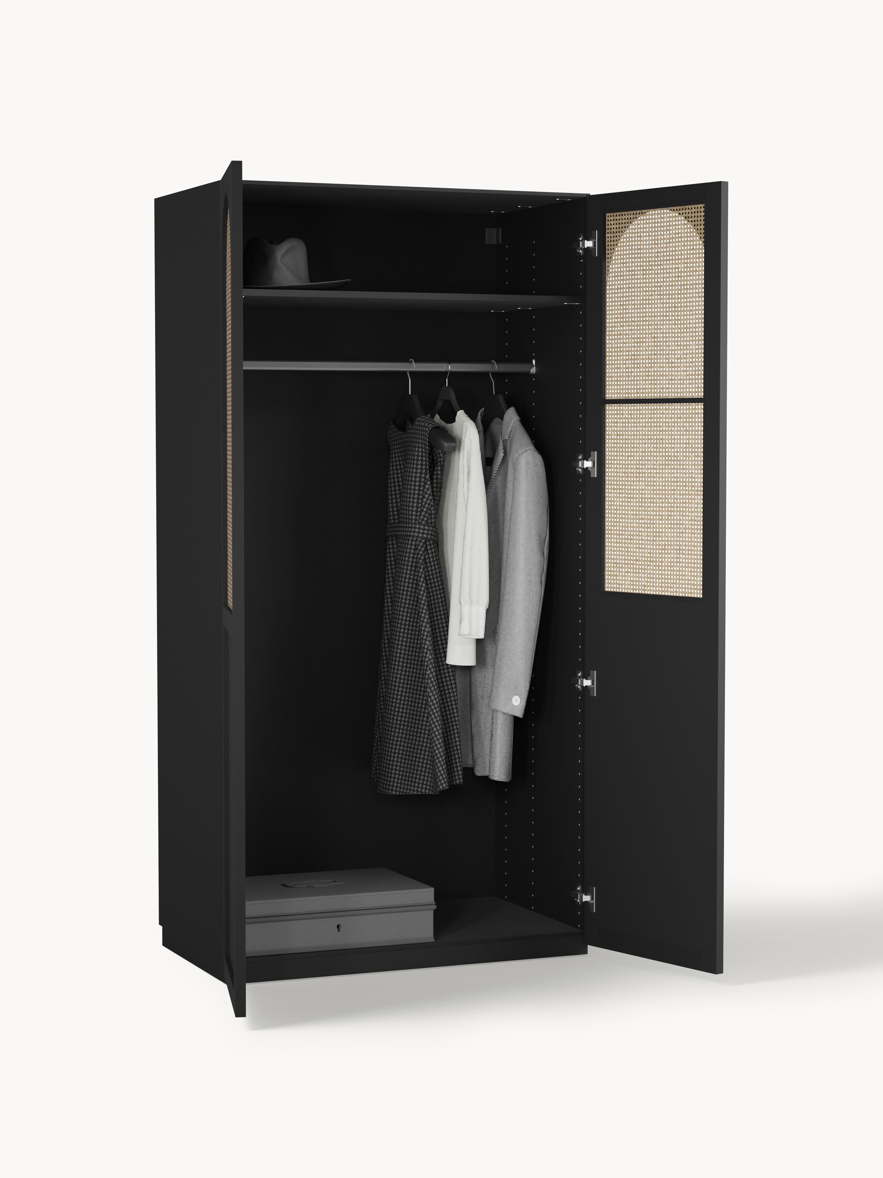 Jeanne Modular Hinged Door Wardrobe, 100 cm Wide, in various sizes