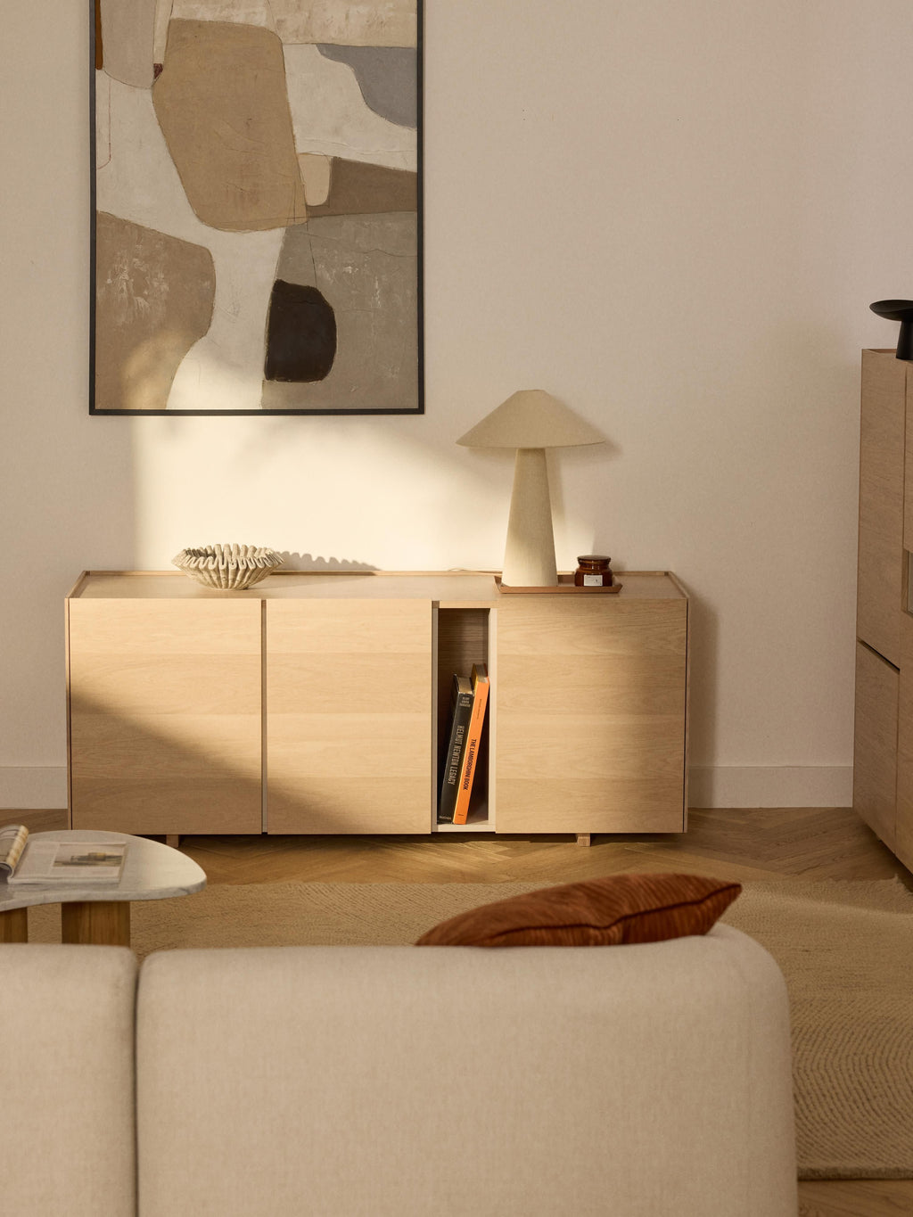 Larsen Wooden Sideboard, W 160 cm