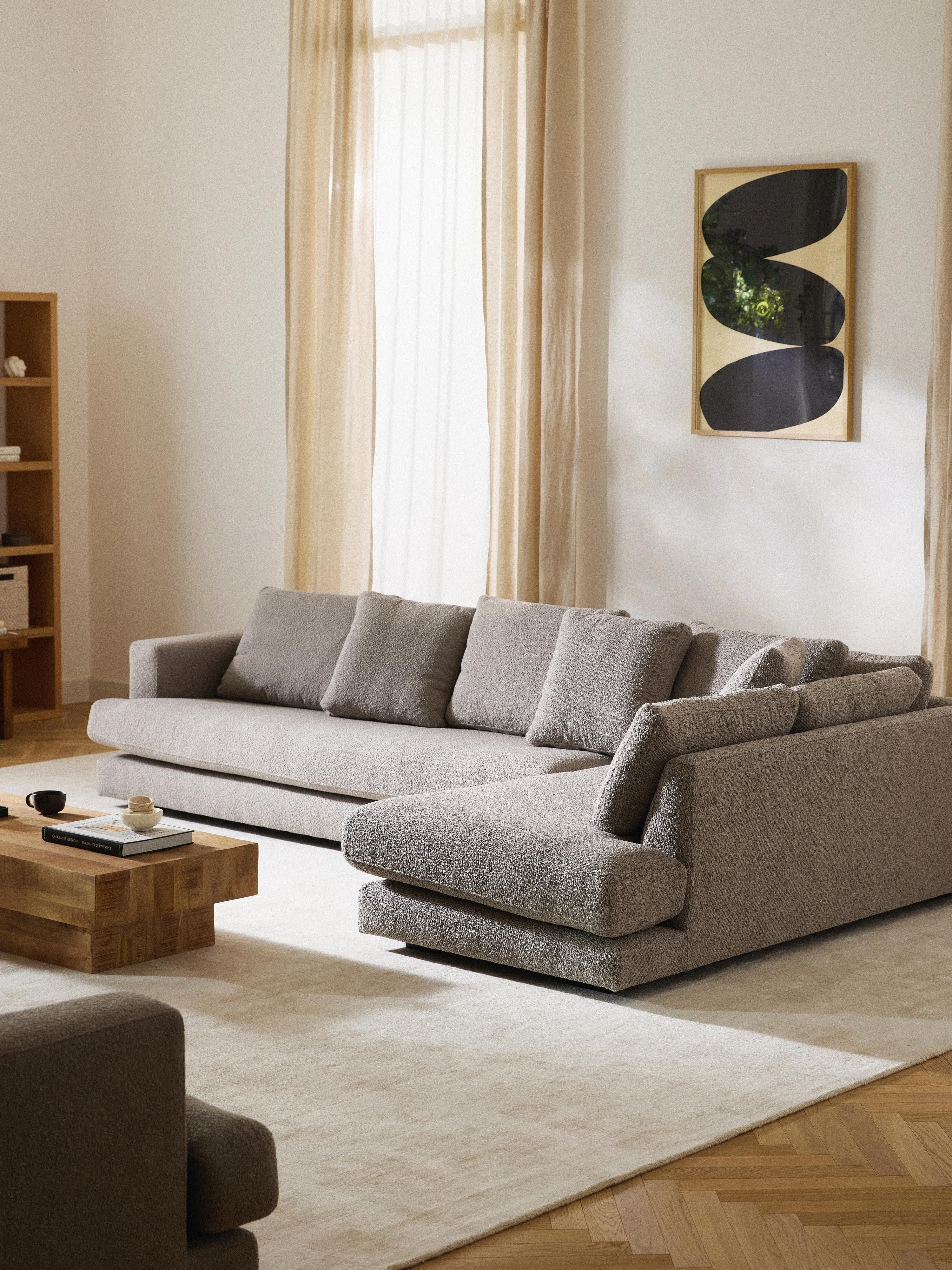 Tribeca Bouclé Corner Sofa (4-seater)