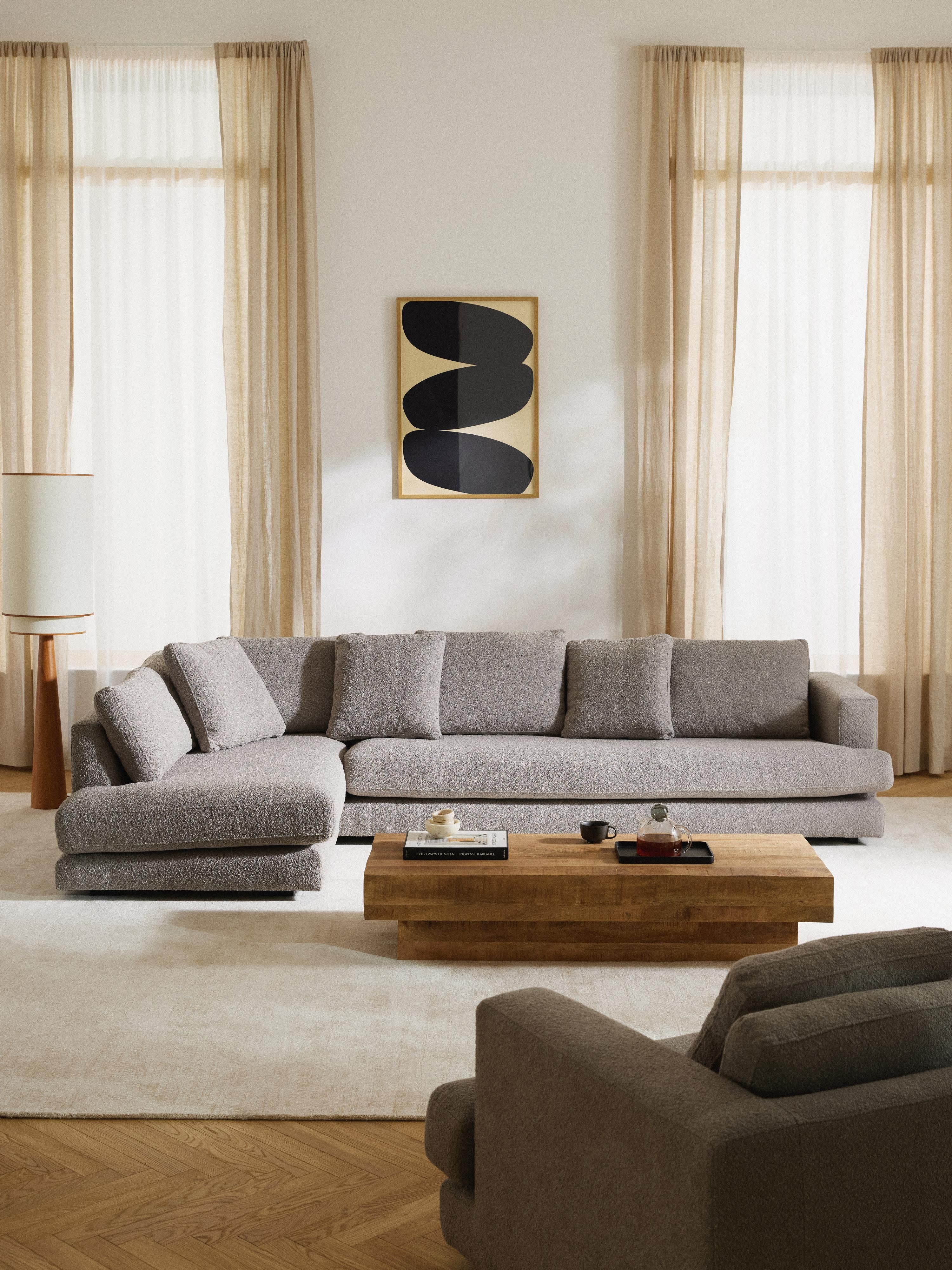 Tribeca Bouclé Corner Sofa (4-seater)