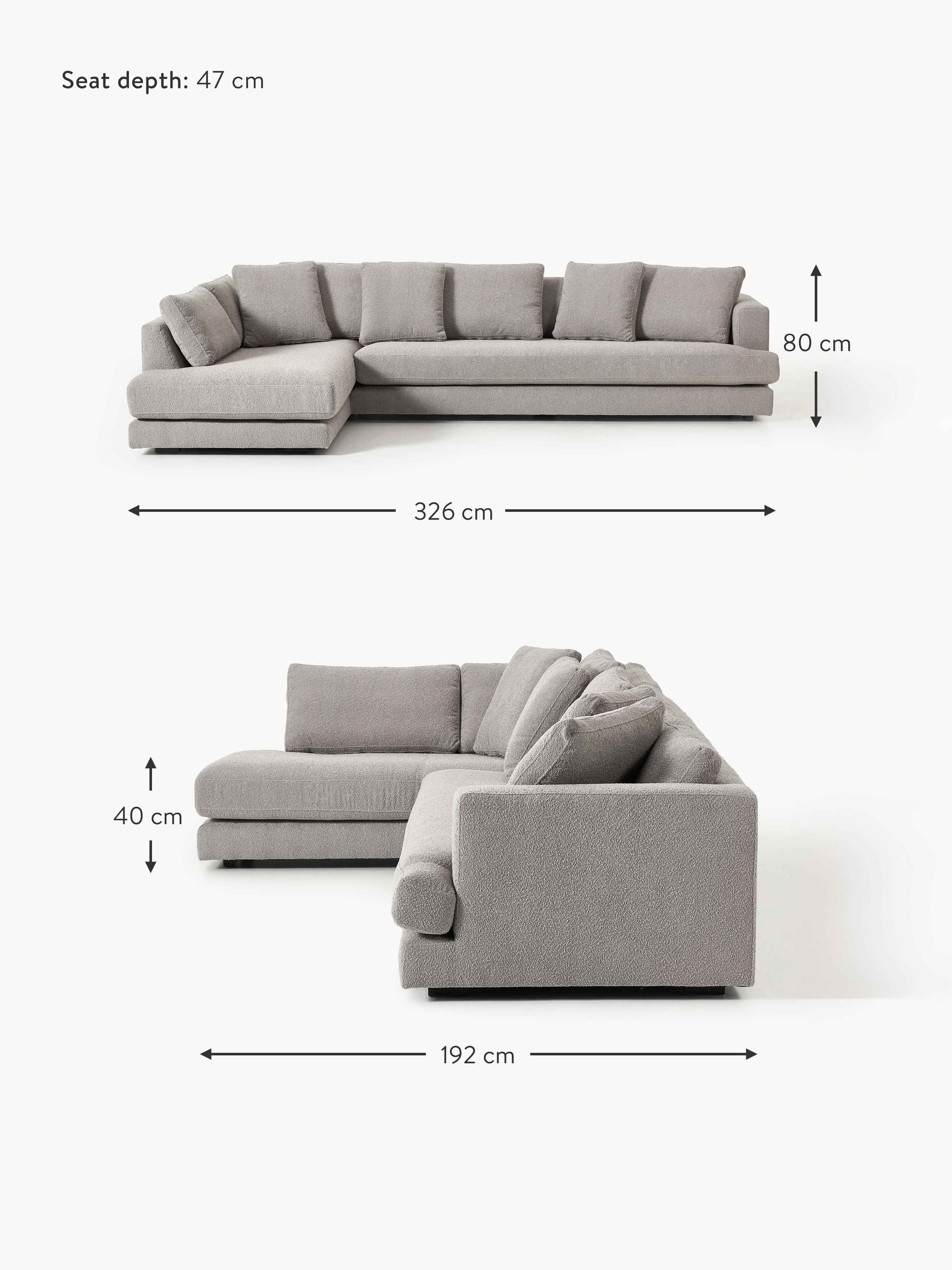 Tribeca Bouclé Corner Sofa (4-seater)