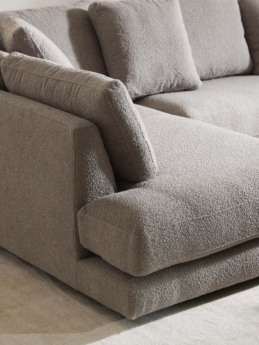 Tribeca Bouclé Corner Sofa (4-seater)