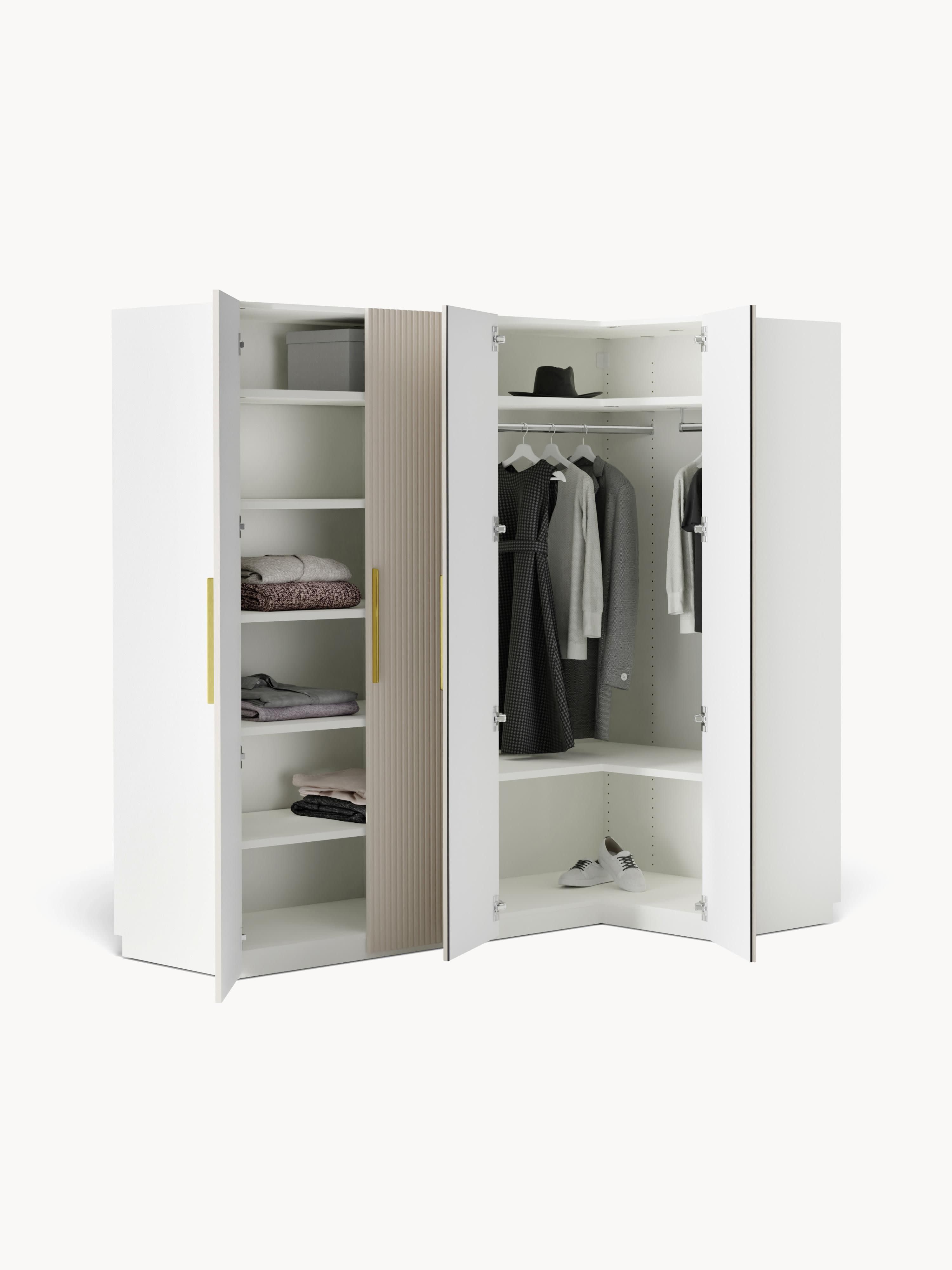 Simone Modular Corner Wardrobe, 215 cm Wide, in various sizes