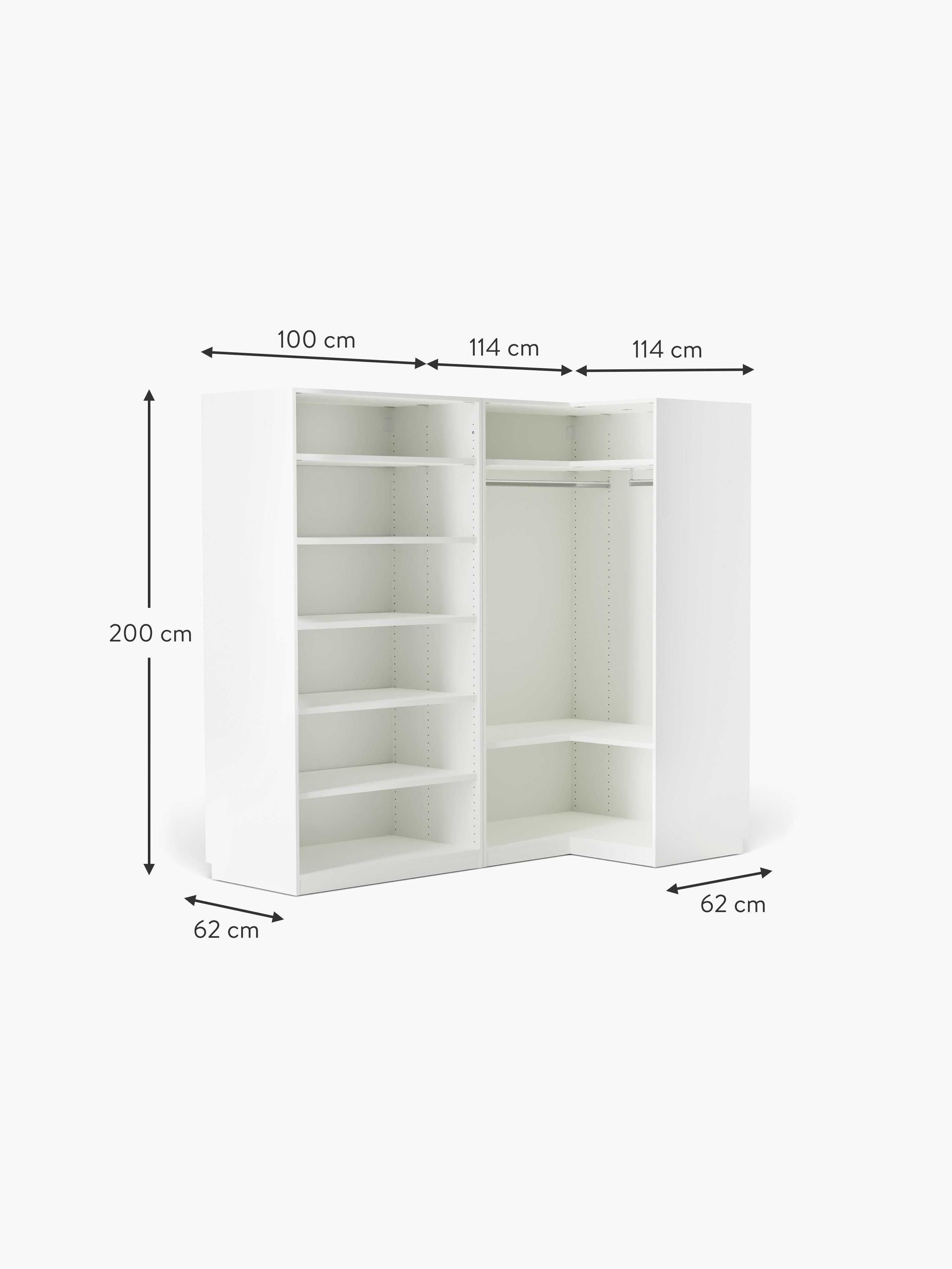 Simone Modular Corner Wardrobe, 215 cm Wide, in various sizes
