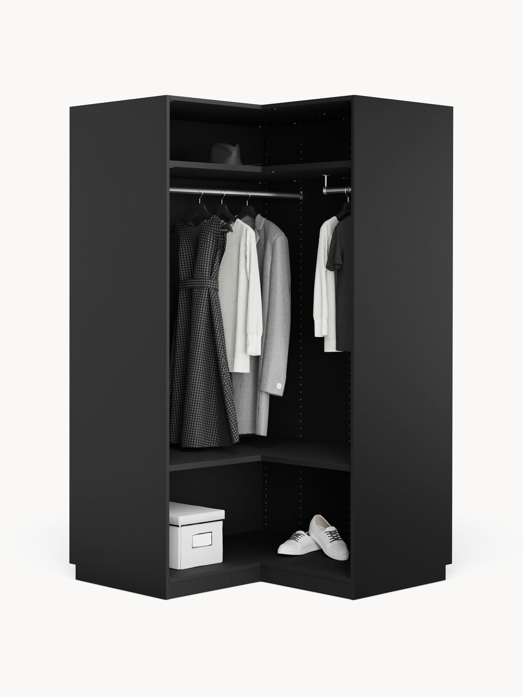 Simone Modular Corner Wardrobe, 115 cm Wide