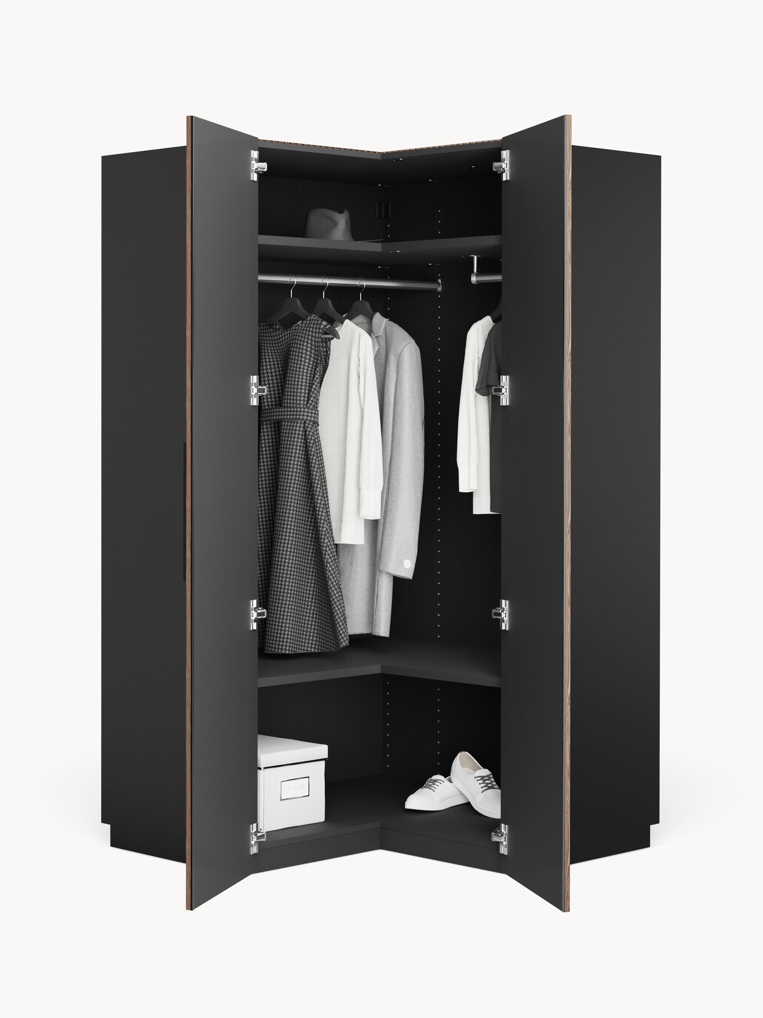 Simone Modular Corner Wardrobe, 115 cm Wide