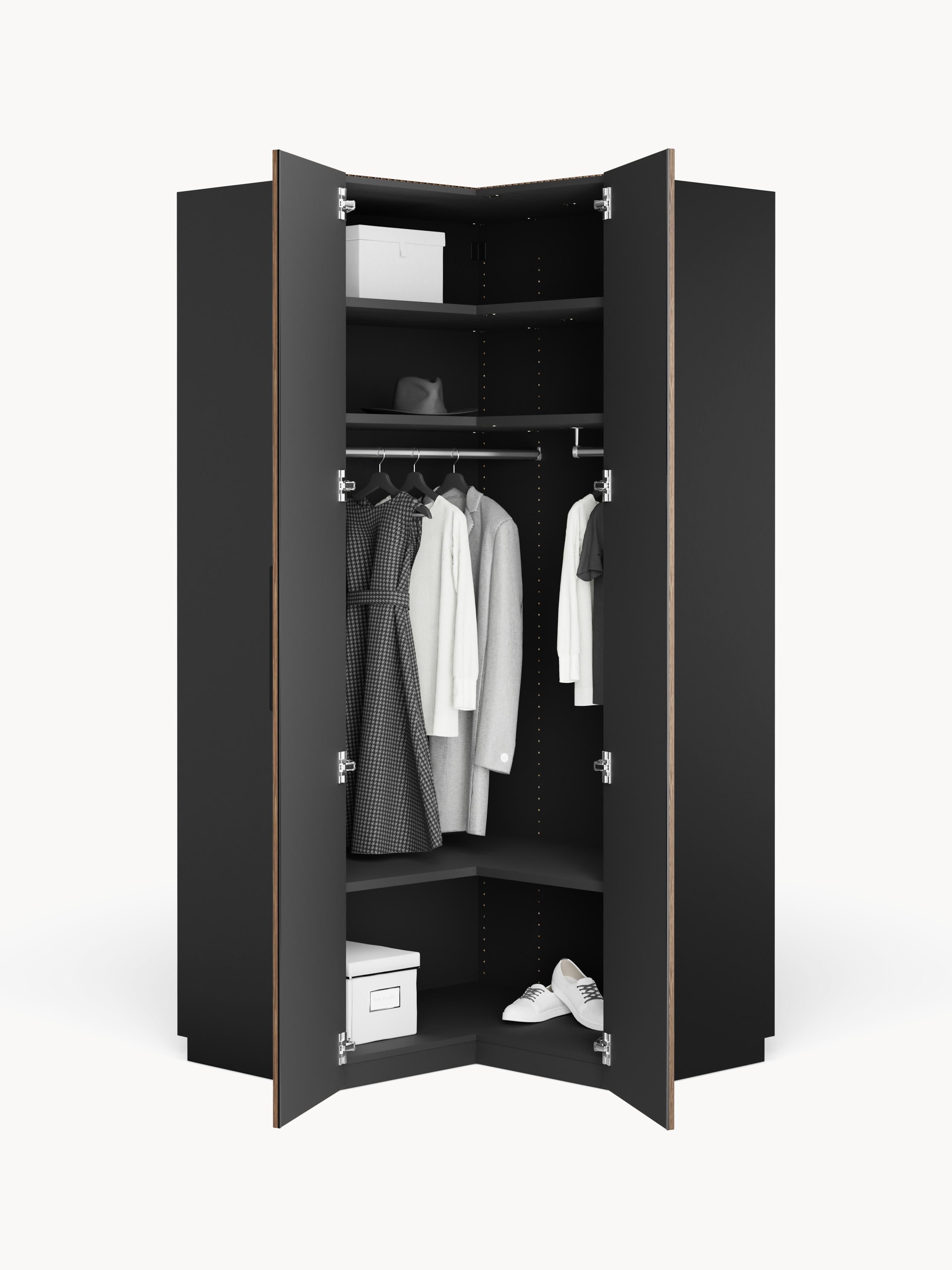 Simone Modular Corner Wardrobe, 115 cm Wide