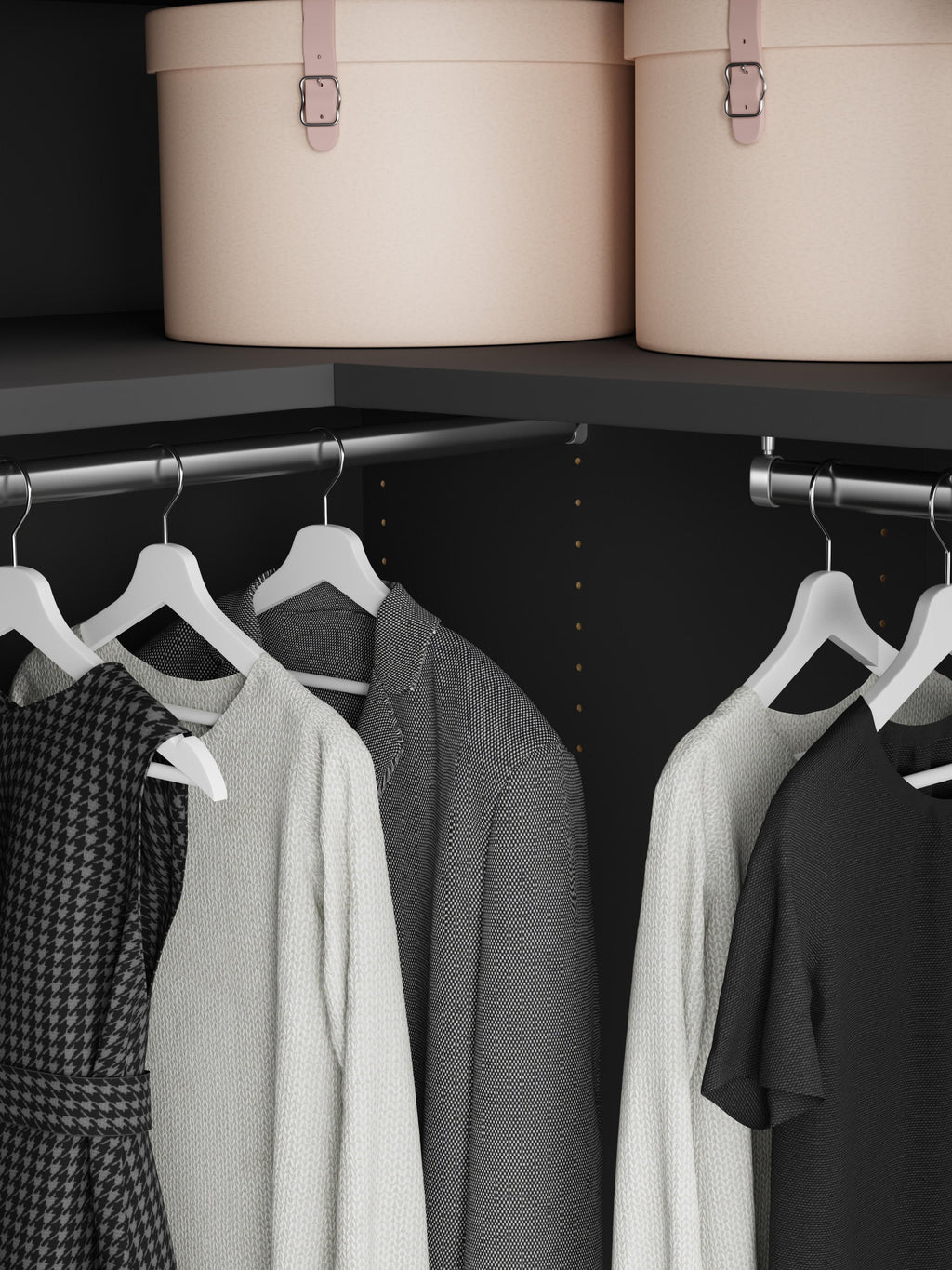 Simone Modular Corner Wardrobe, 115 cm Wide