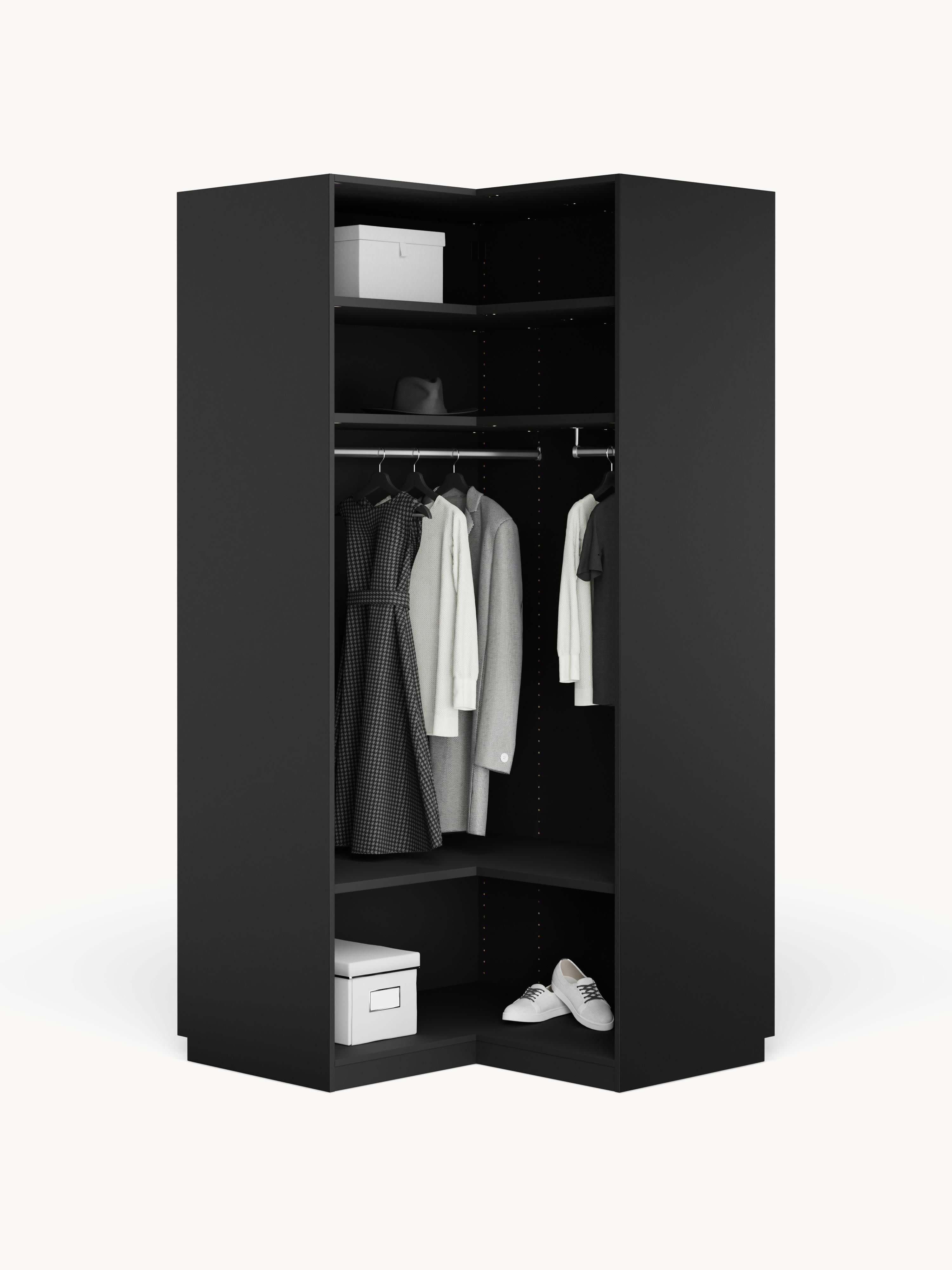 Simone Modular Corner Wardrobe, 115 cm Wide