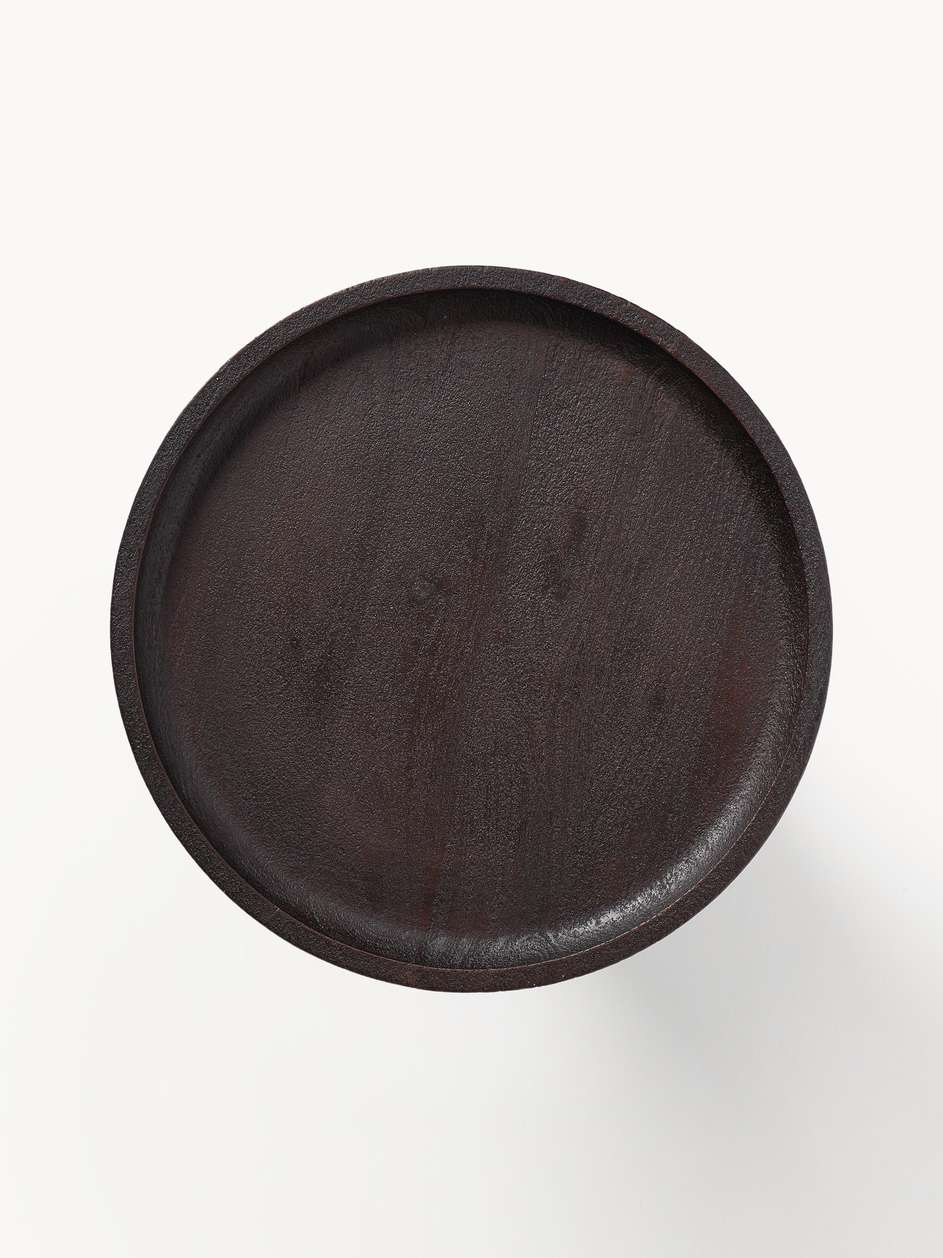 Benno Round Mango Wood Side Table