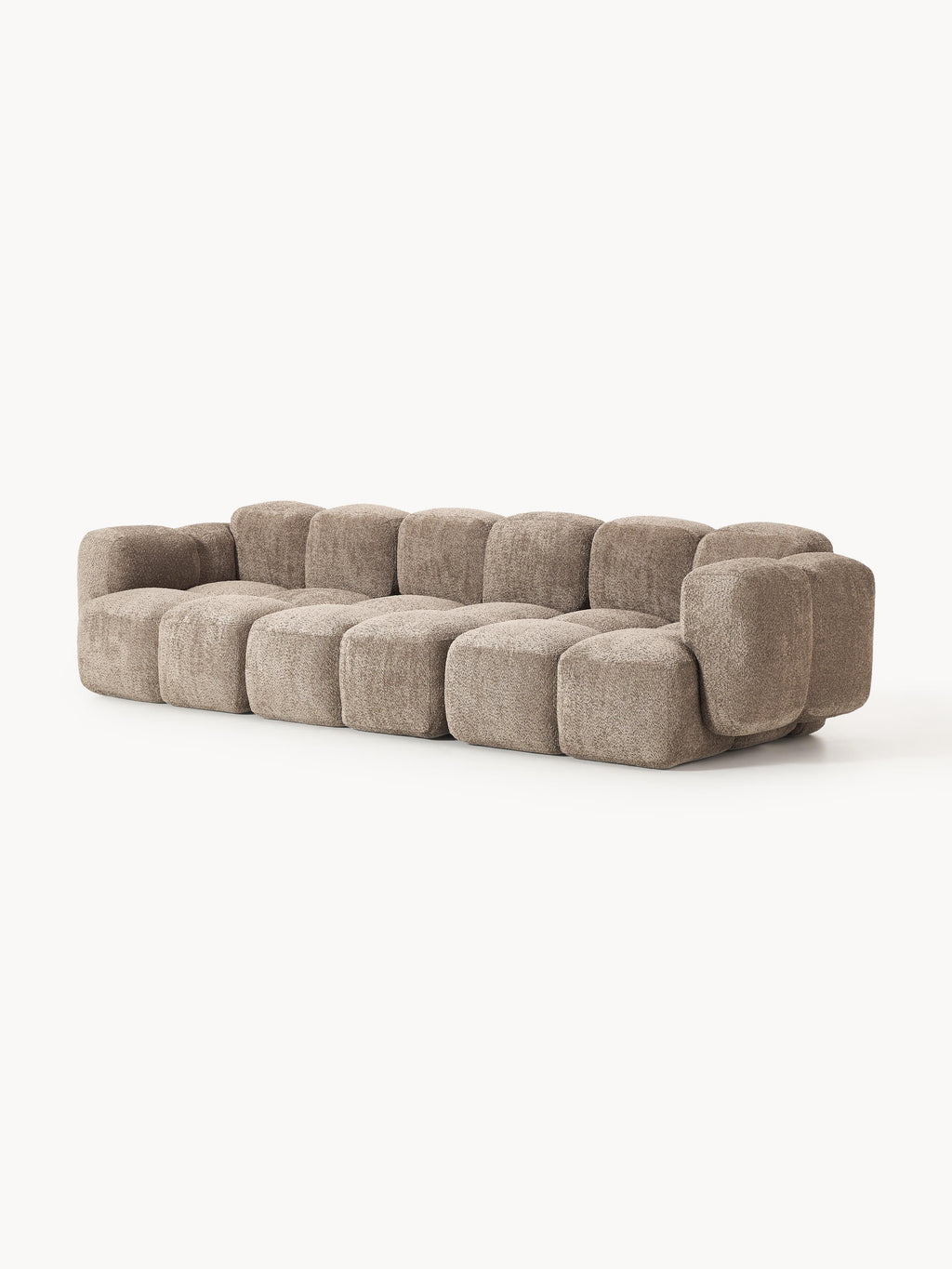 Tayla Modular Teddy-Bouclé Sofa (4-seater)