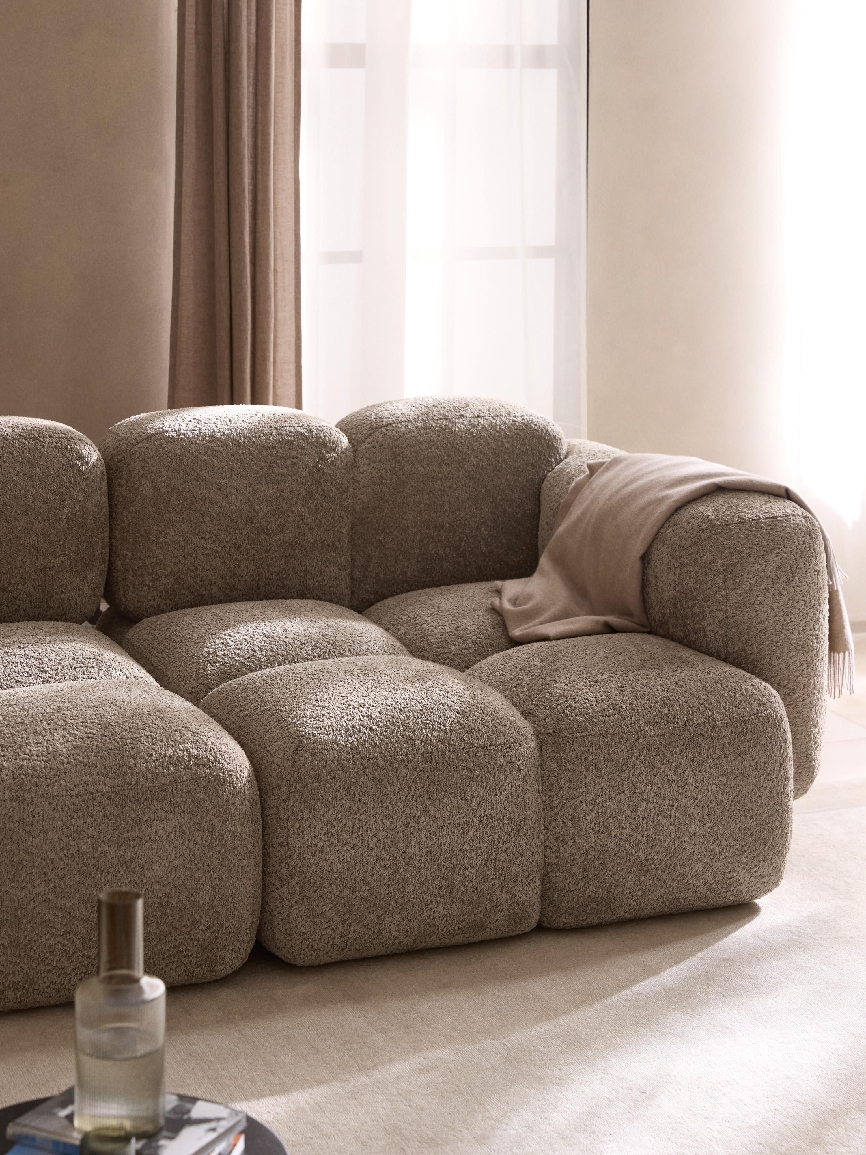Tayla Modular Teddy-Bouclé Sofa (4-seater)