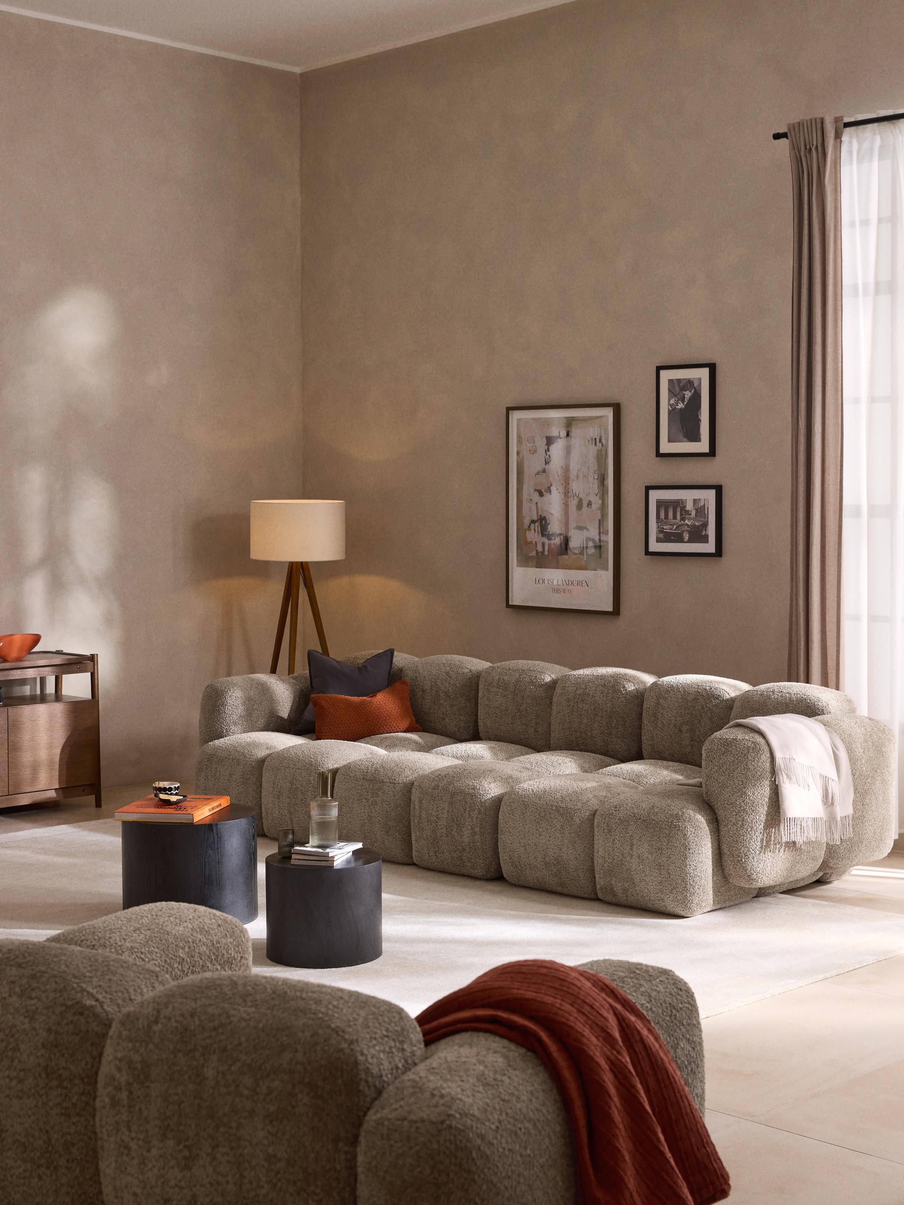 Tayla Modular Teddy-Bouclé Sofa (4-seater)