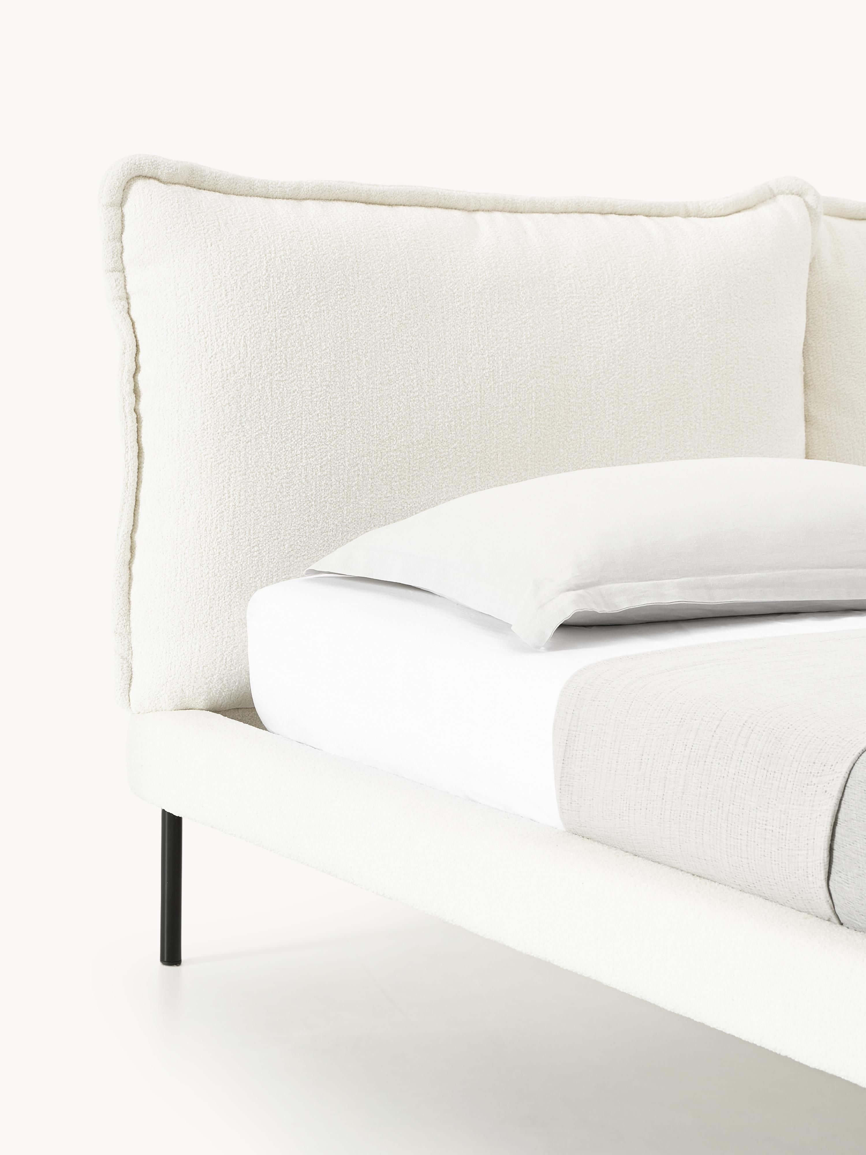 Amelia Upholstered Teddy Bouclé Bed