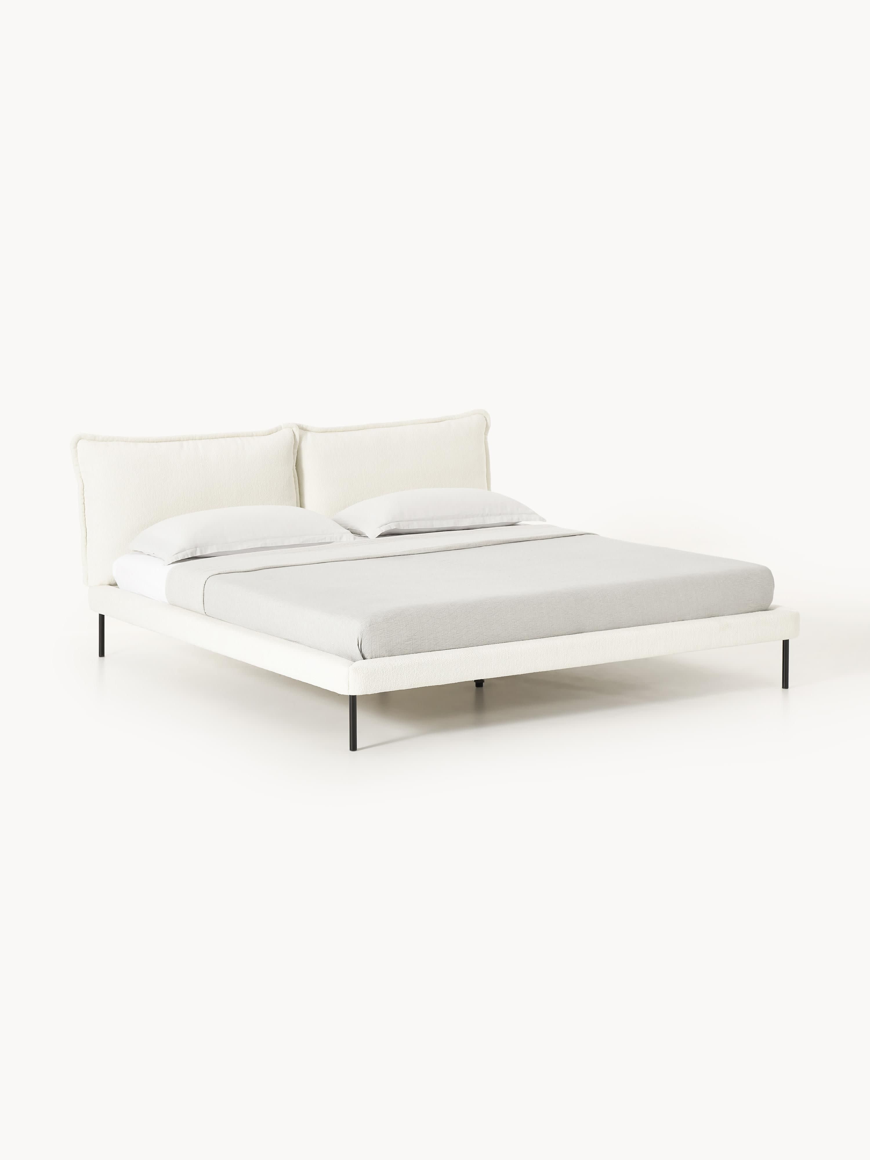 Gallery image 1 - Upholstered Teddy Bouclé Bed Amelia