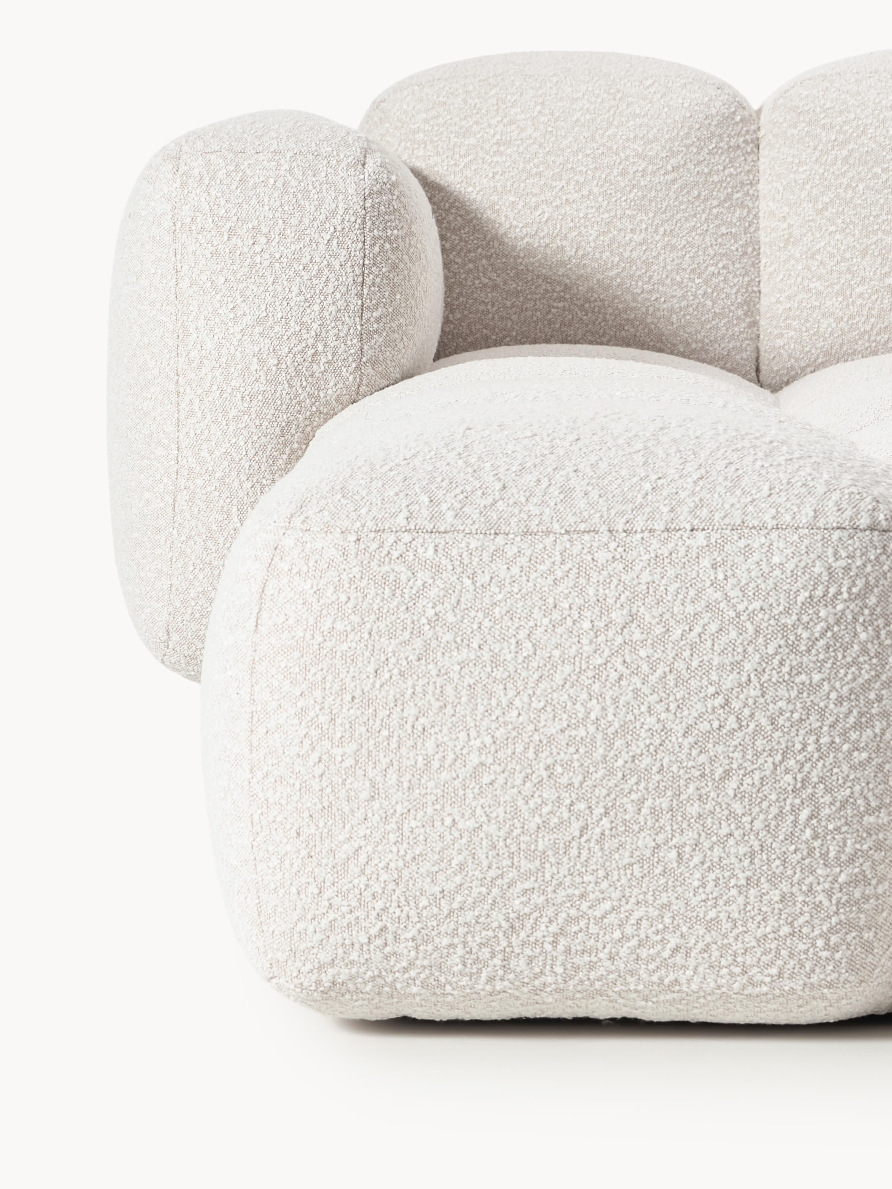 Tayla Bouclé Modular Sofa (2-seater) with Ottoman (left/right)