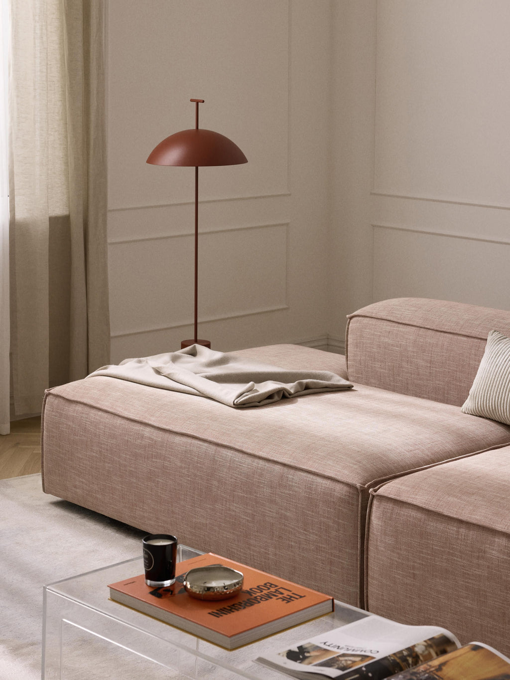 Lennon Linen Blend Chaise Module
