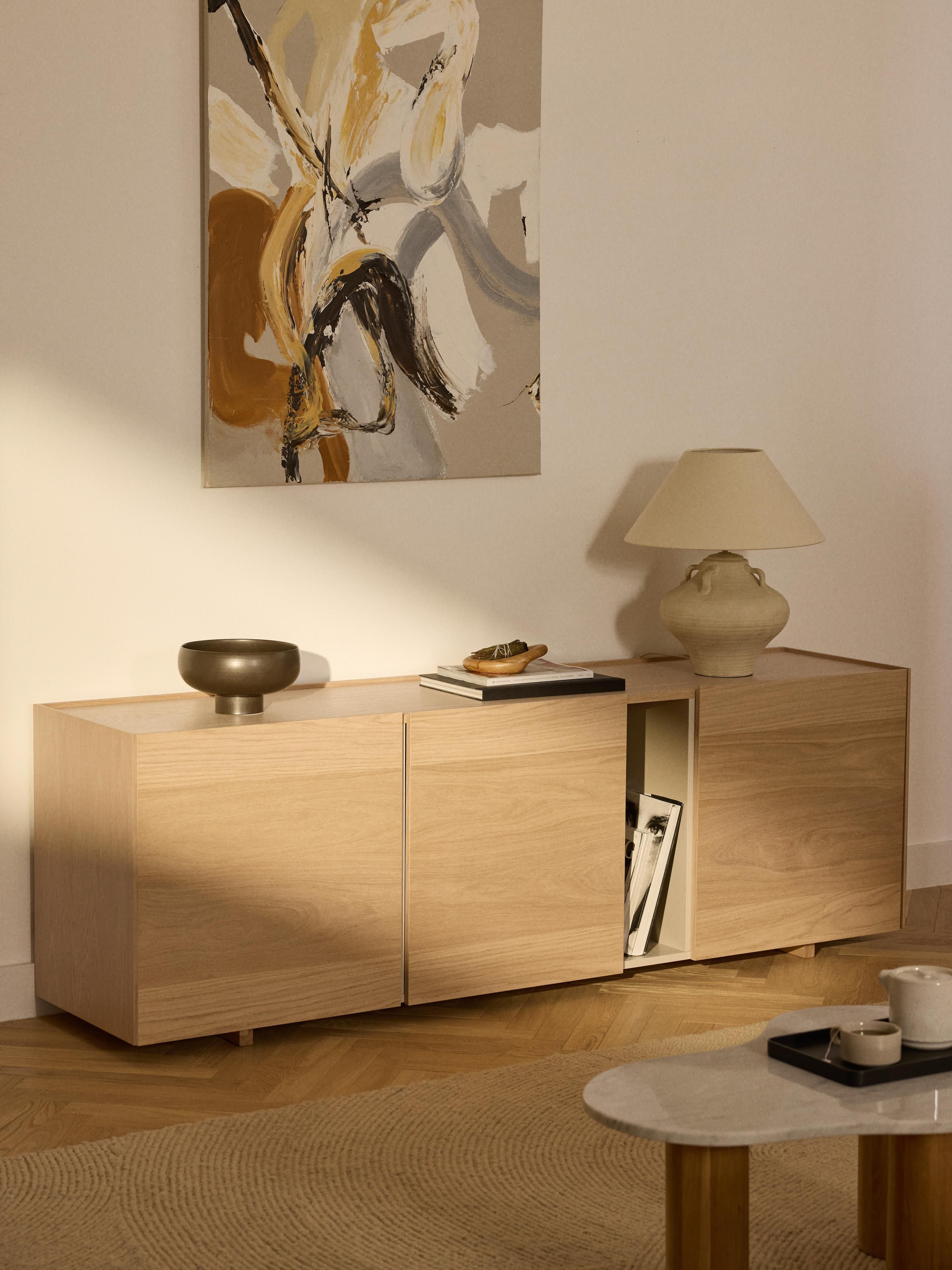 Larsen Wooden Sideboard, W 200 cm