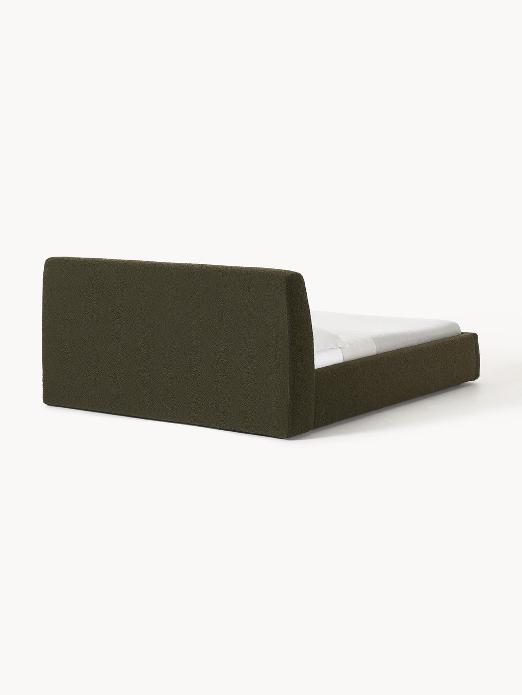 Cloud Upholstered Bouclé Bed with Storage Space