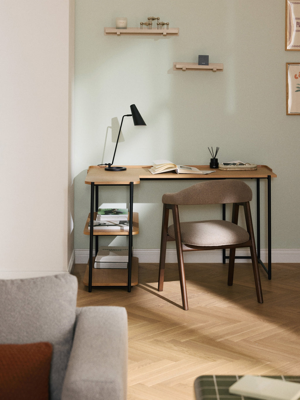 Renee Wooden Corner Desk