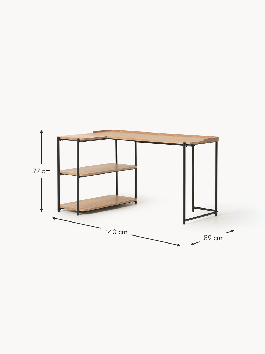 Renee Wooden Corner Desk