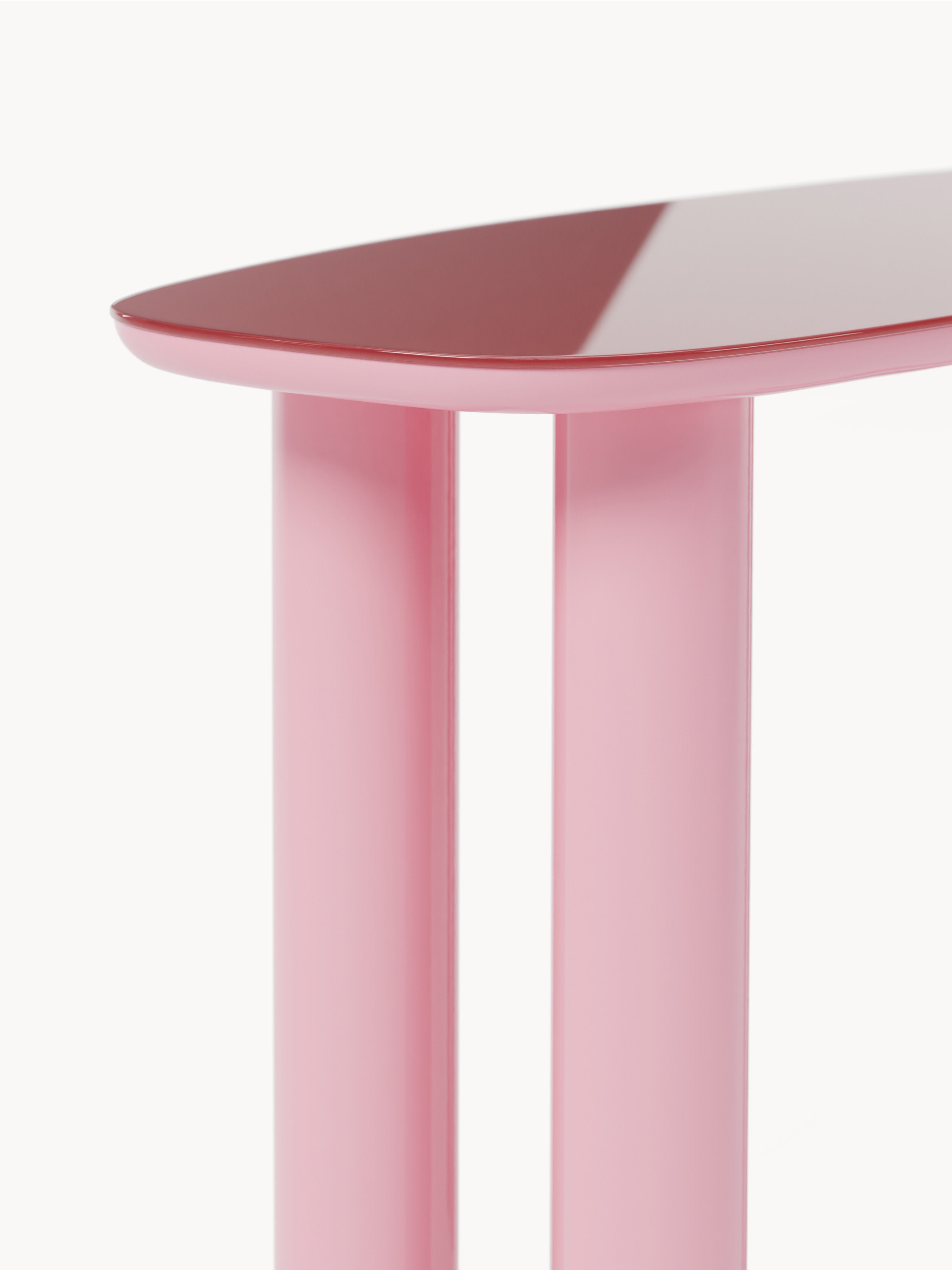Beni Console Table with Glass Top