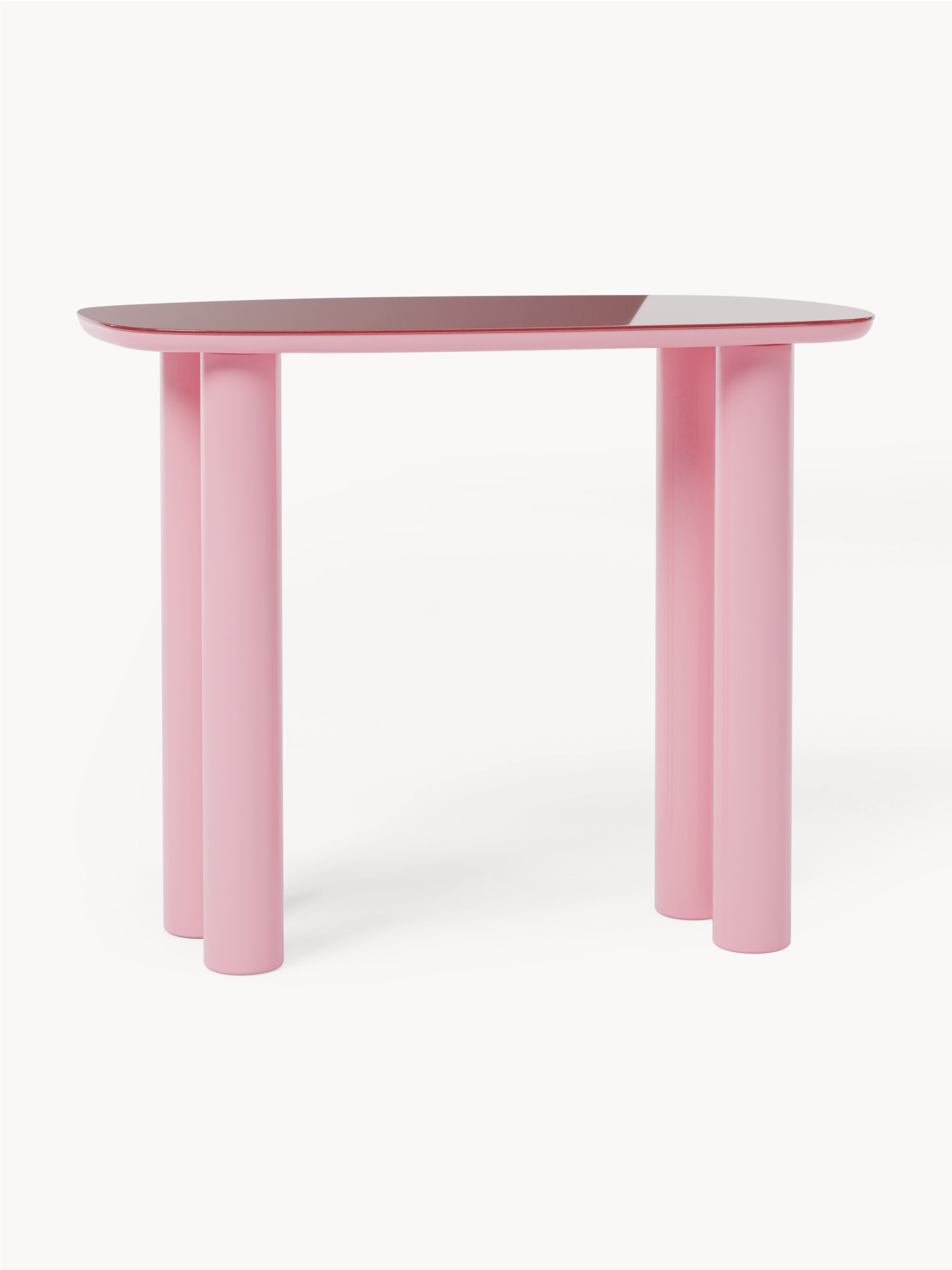 Beni Console Table with Glass Top