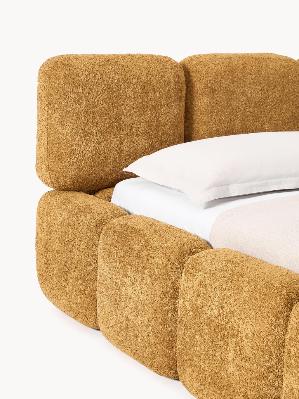Tayla Upholstered Teddy Bouclé Bed