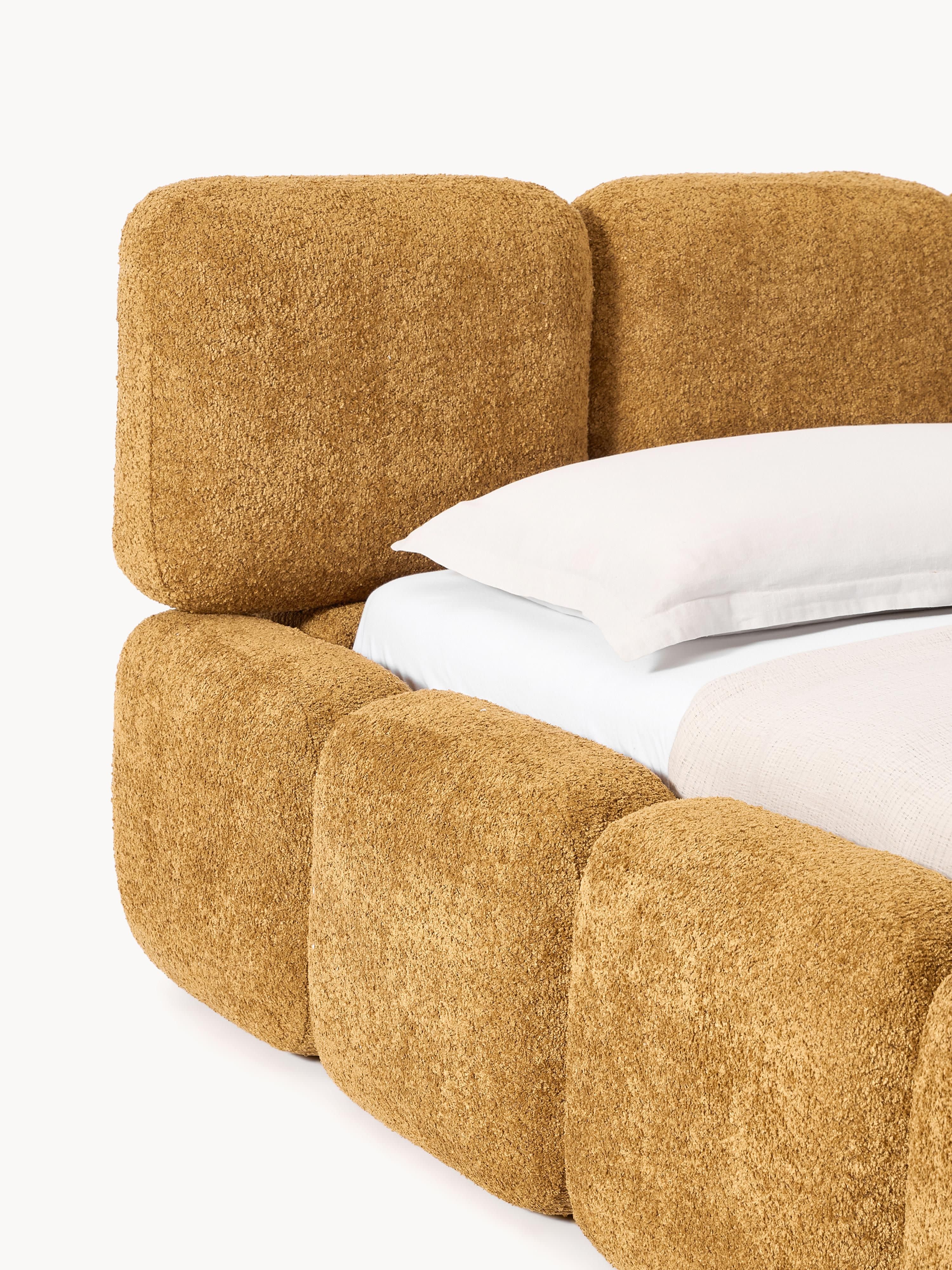 Tayla Upholstered Teddy Bouclé Bed