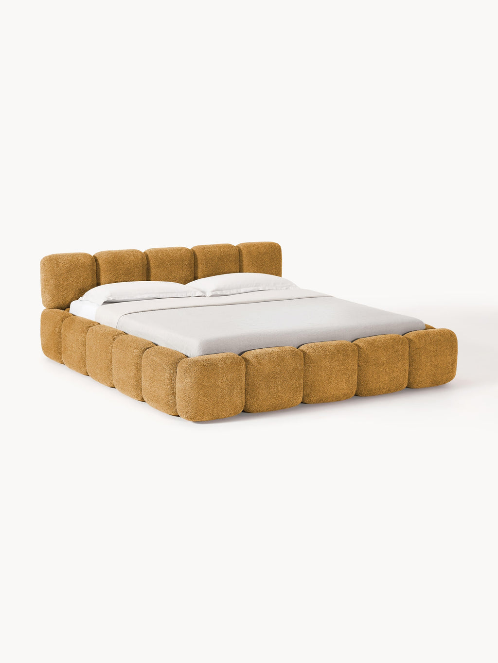 Tayla Upholstered Teddy Bouclé Bed