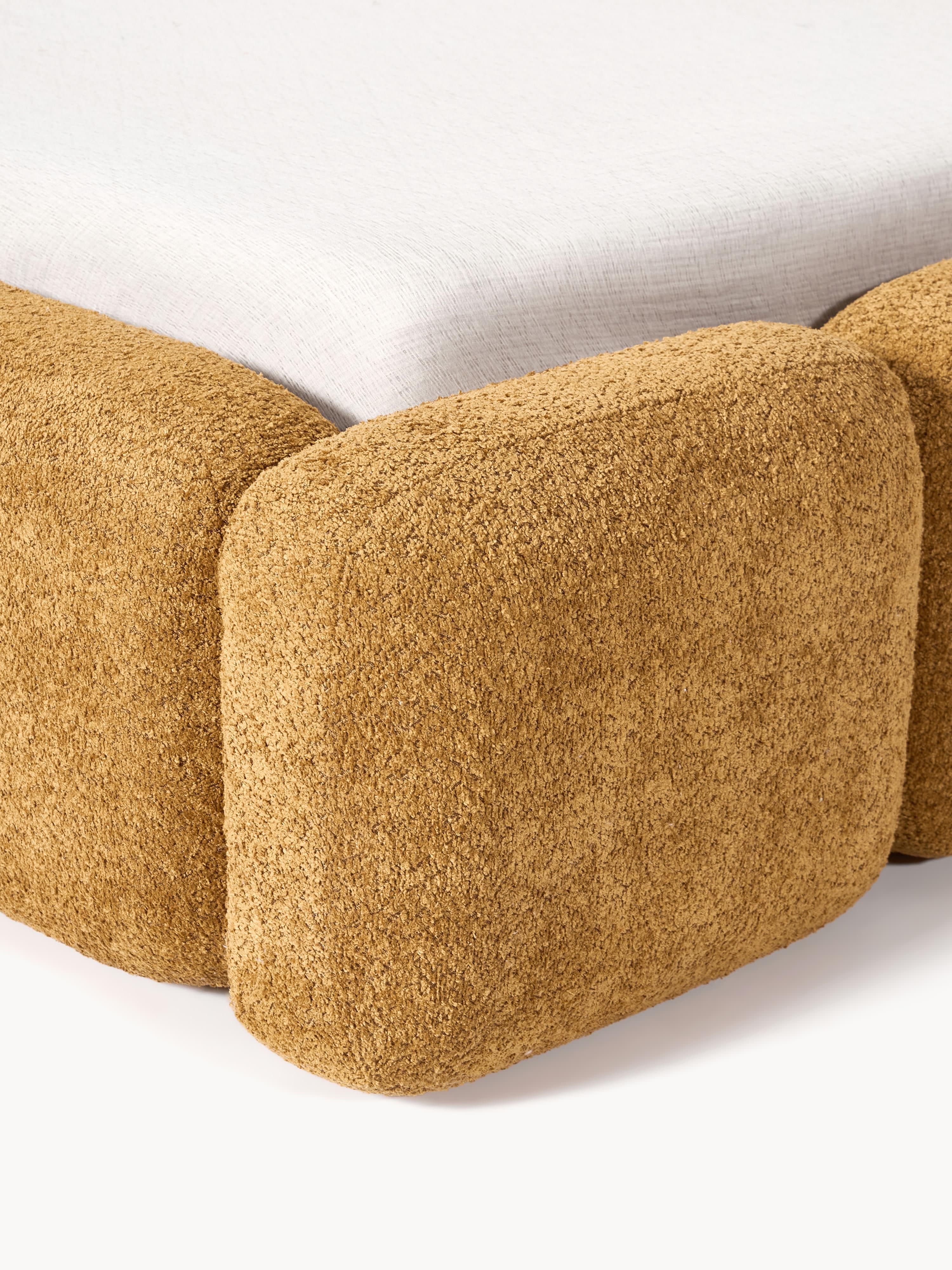 Tayla Upholstered Teddy Bouclé Bed