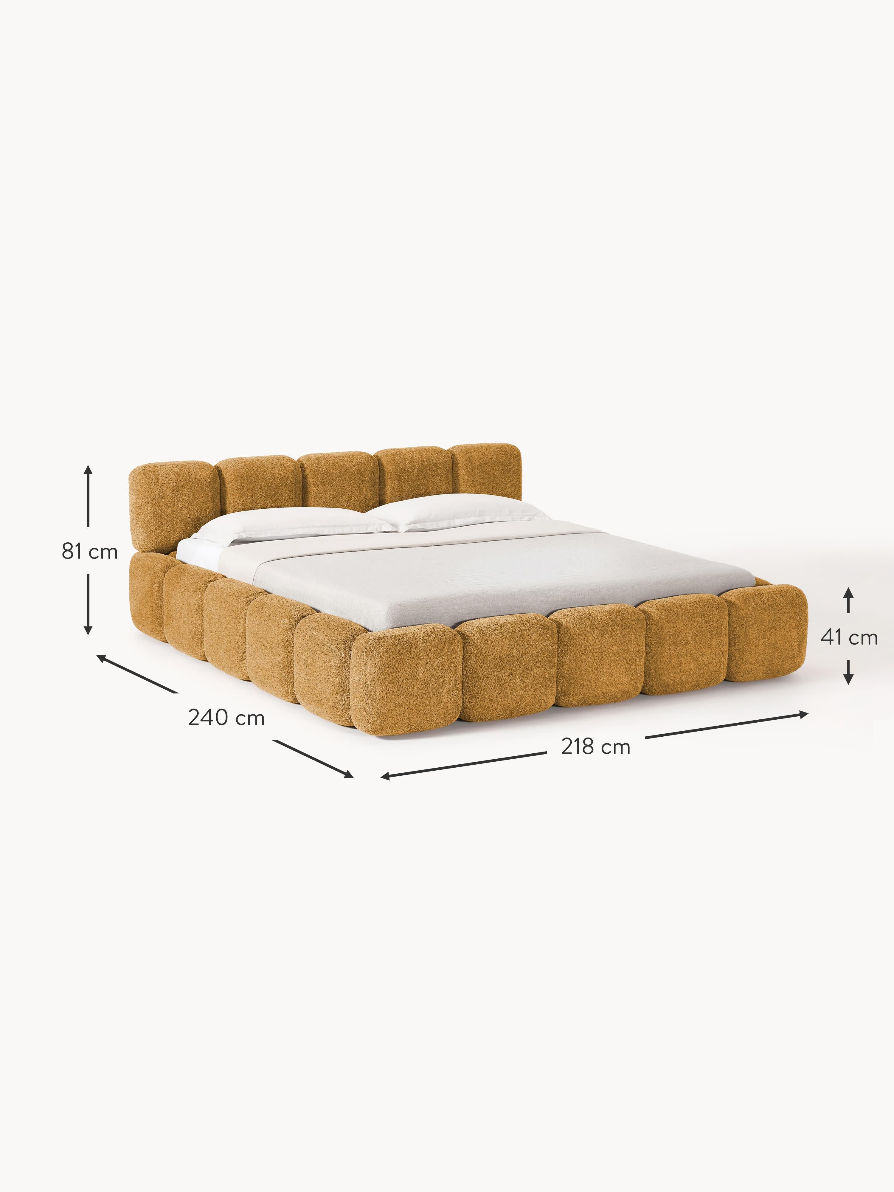 Tayla Upholstered Teddy Bouclé Bed