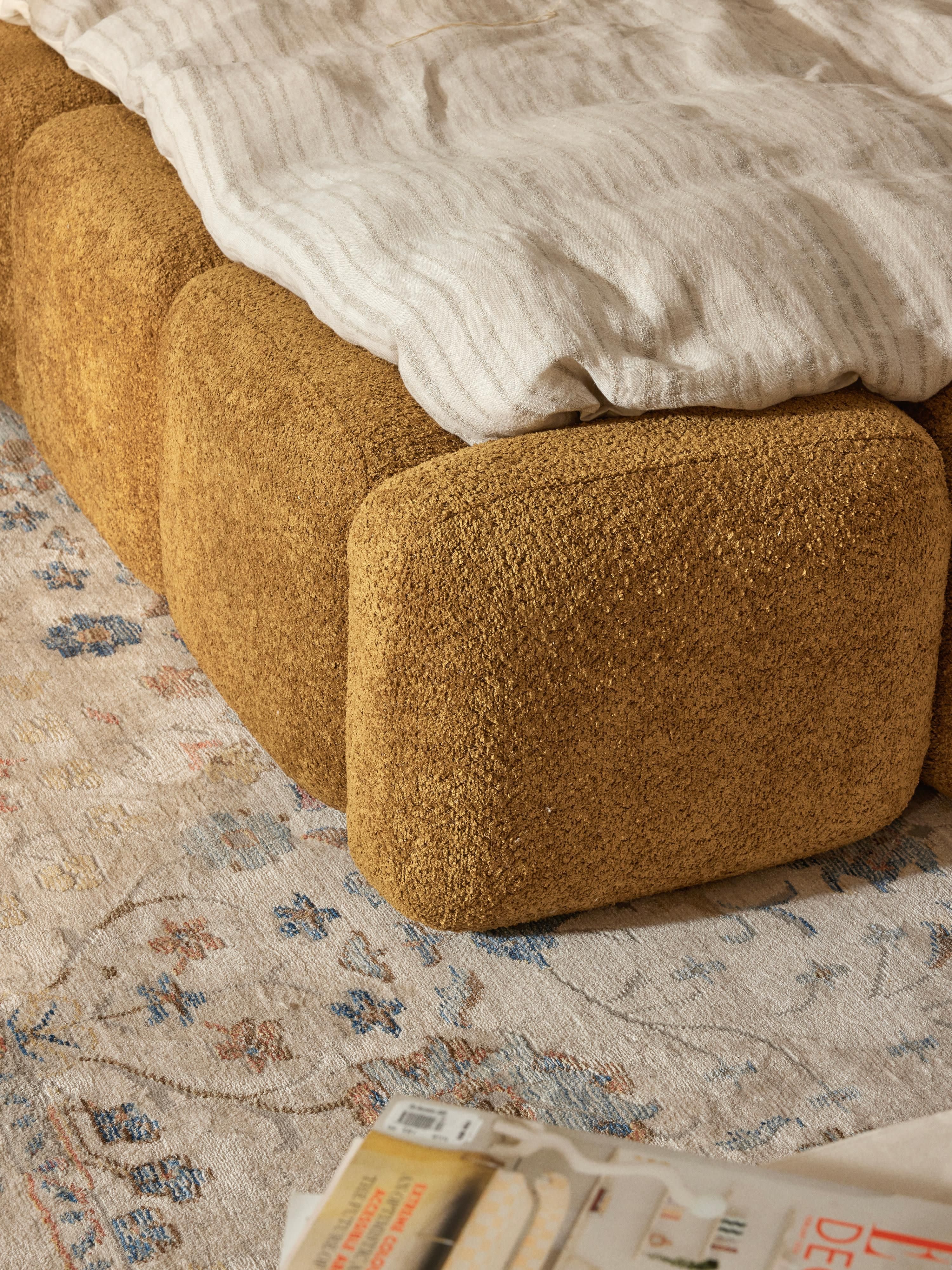 Tayla Upholstered Teddy Bouclé Bed