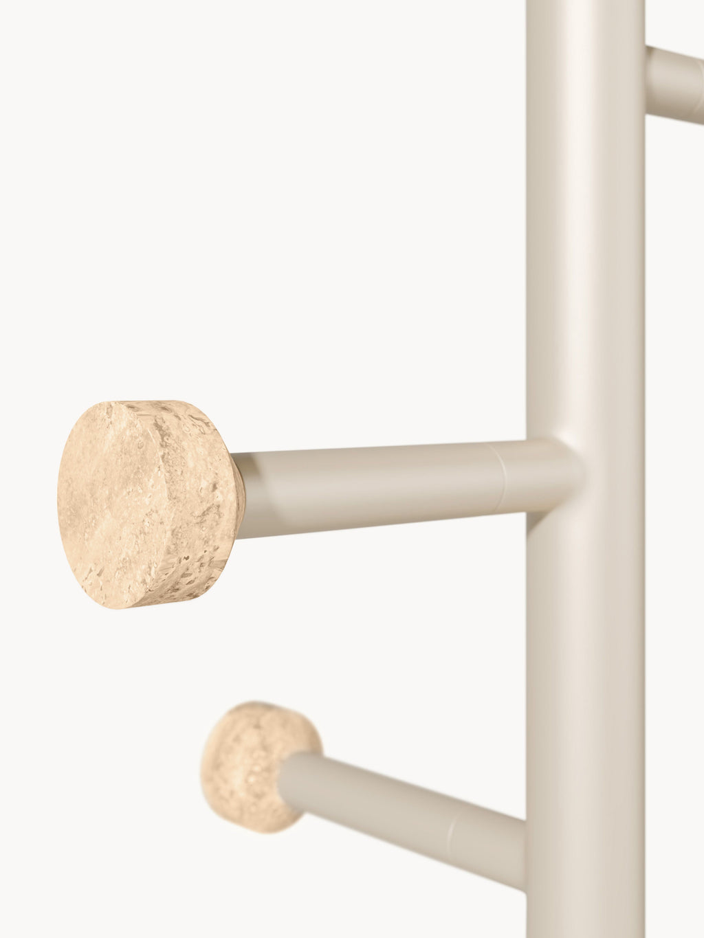 Disa Clothes Rack with Travertine Base