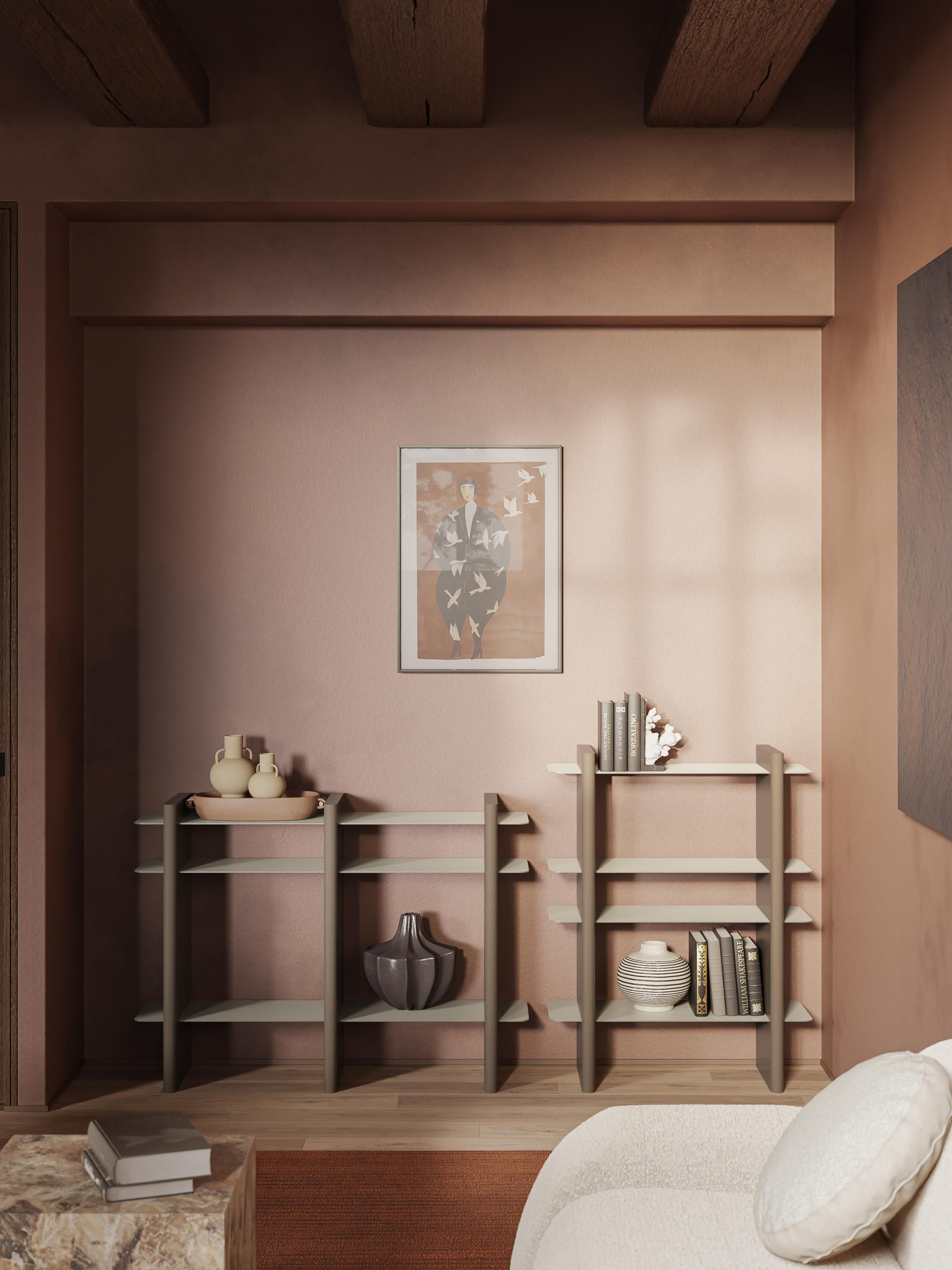 Rami Shelving Unit with Metal Elements
